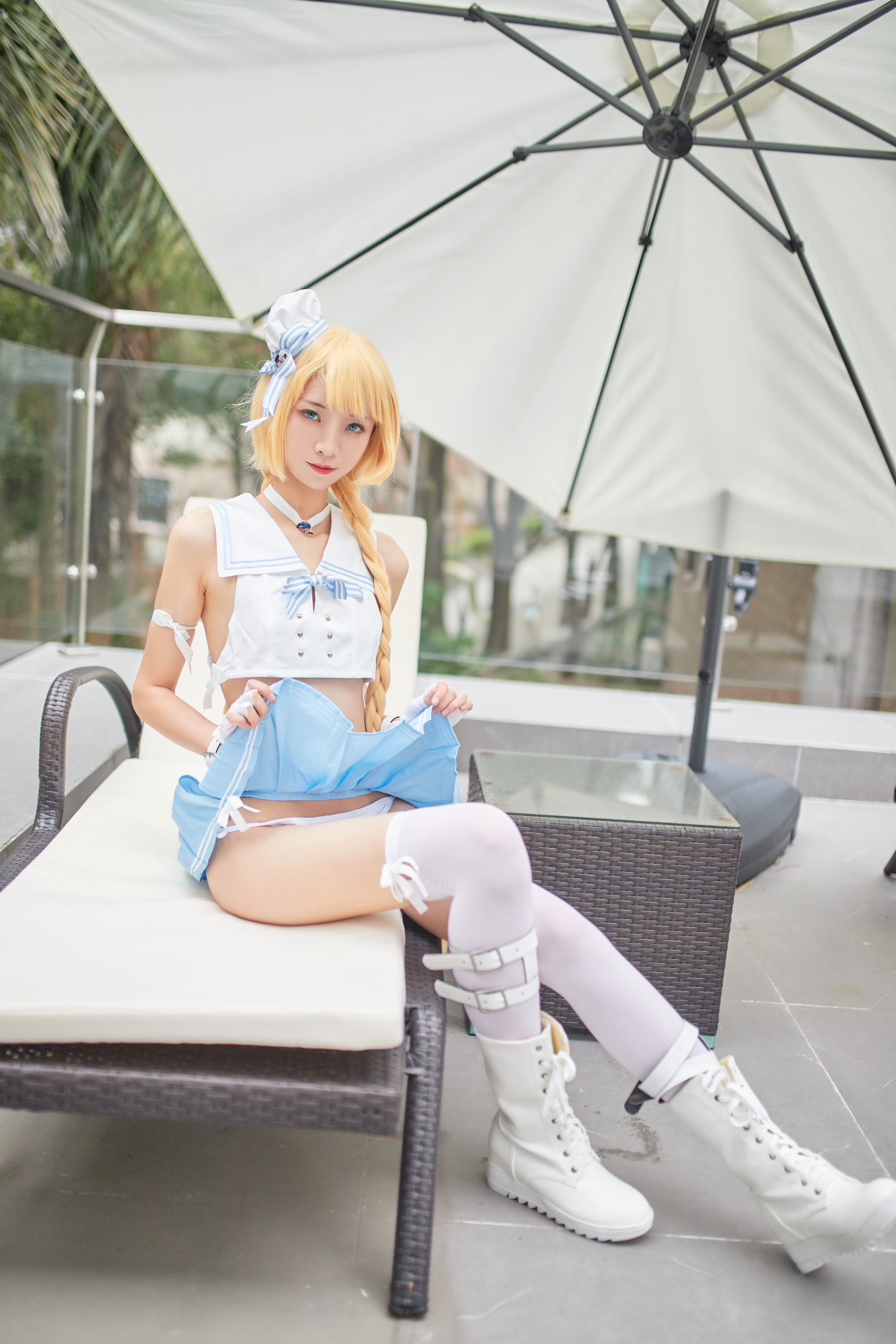 清纯妹子西瓜 – 舰队少女 兔女郎 Cosplay-第86张