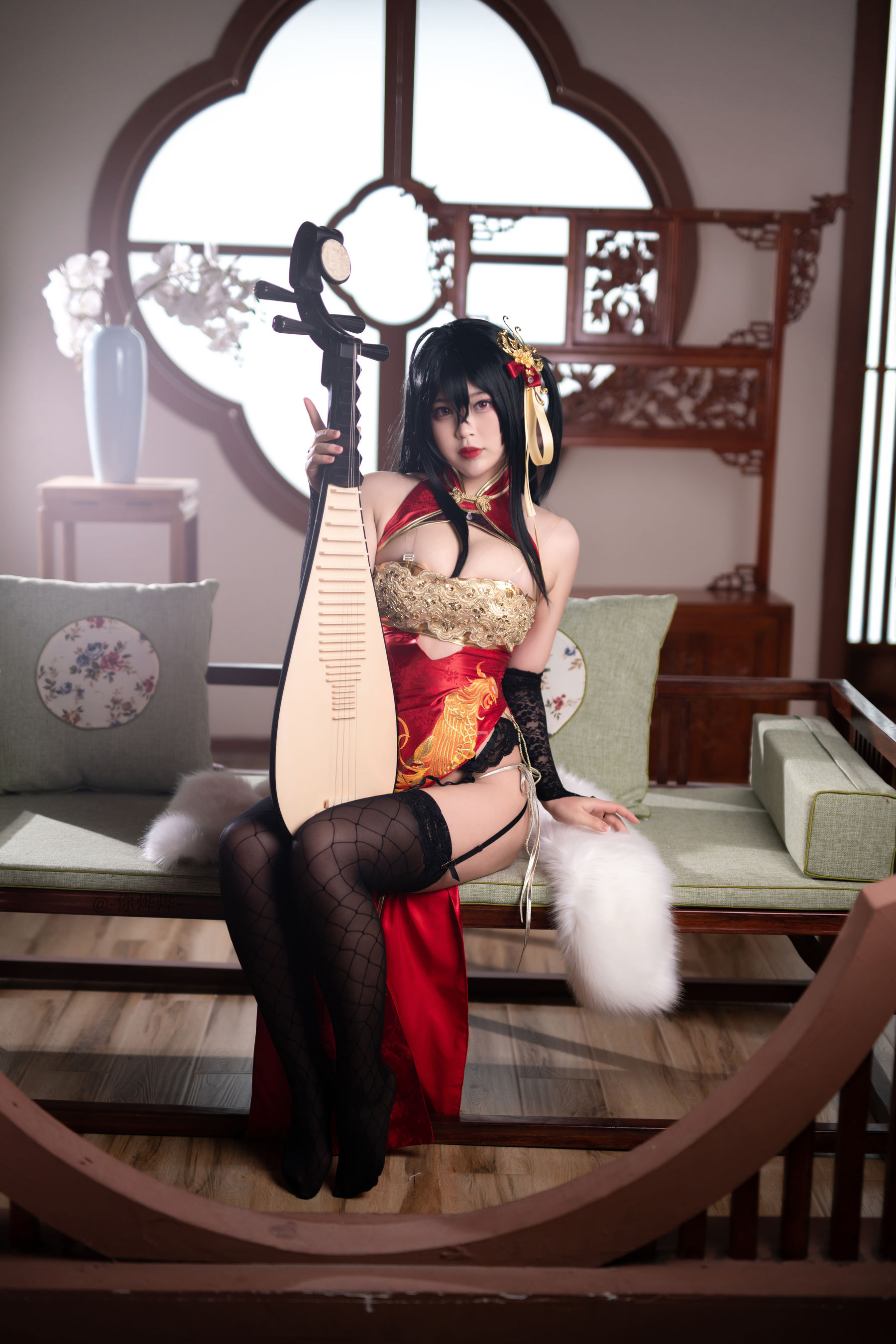 萌系小姐姐-白烨- 大凤旗袍 Cosplay-第4张