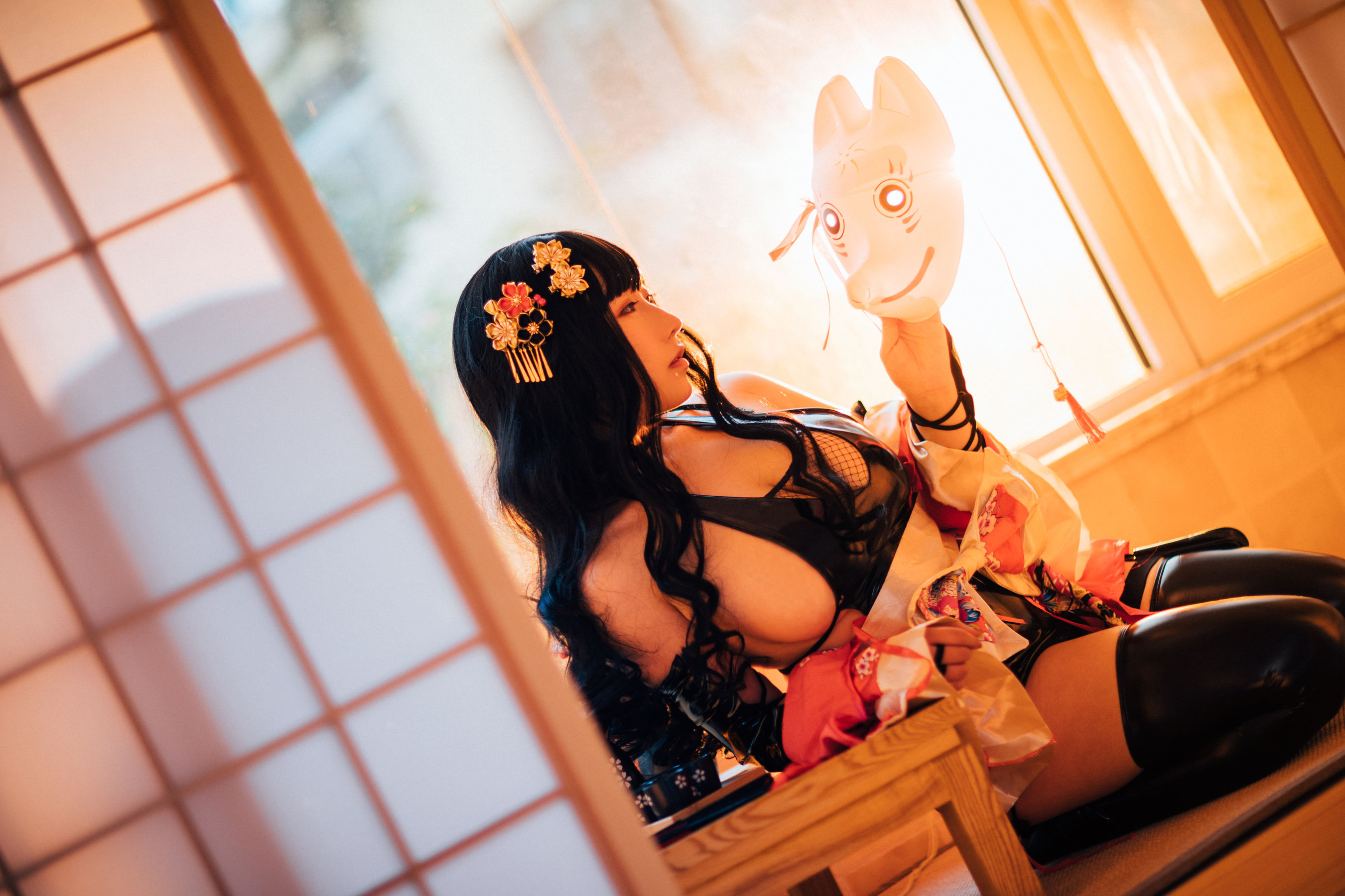 动漫博主从从从从鸾 大胸忍者 Cosplay-第6张
