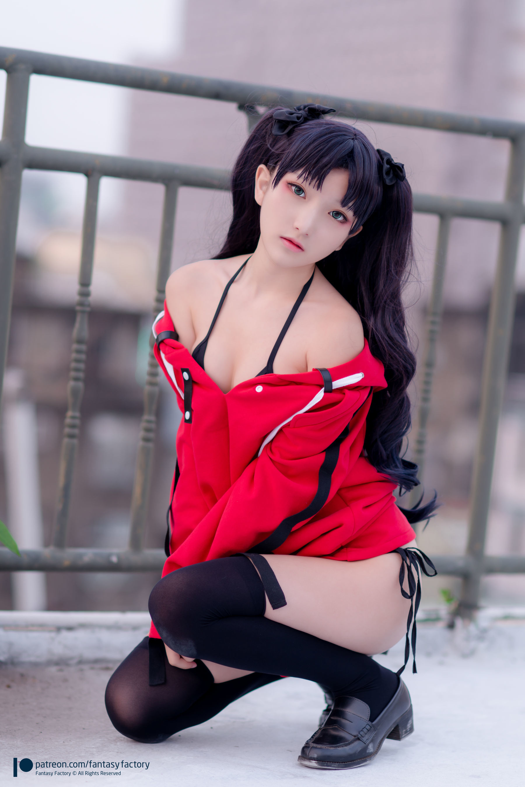 [Fantasy Factory] 小丁Cosplay – 单车少女 黑胶 情趣网衫 Cosplay-第74张