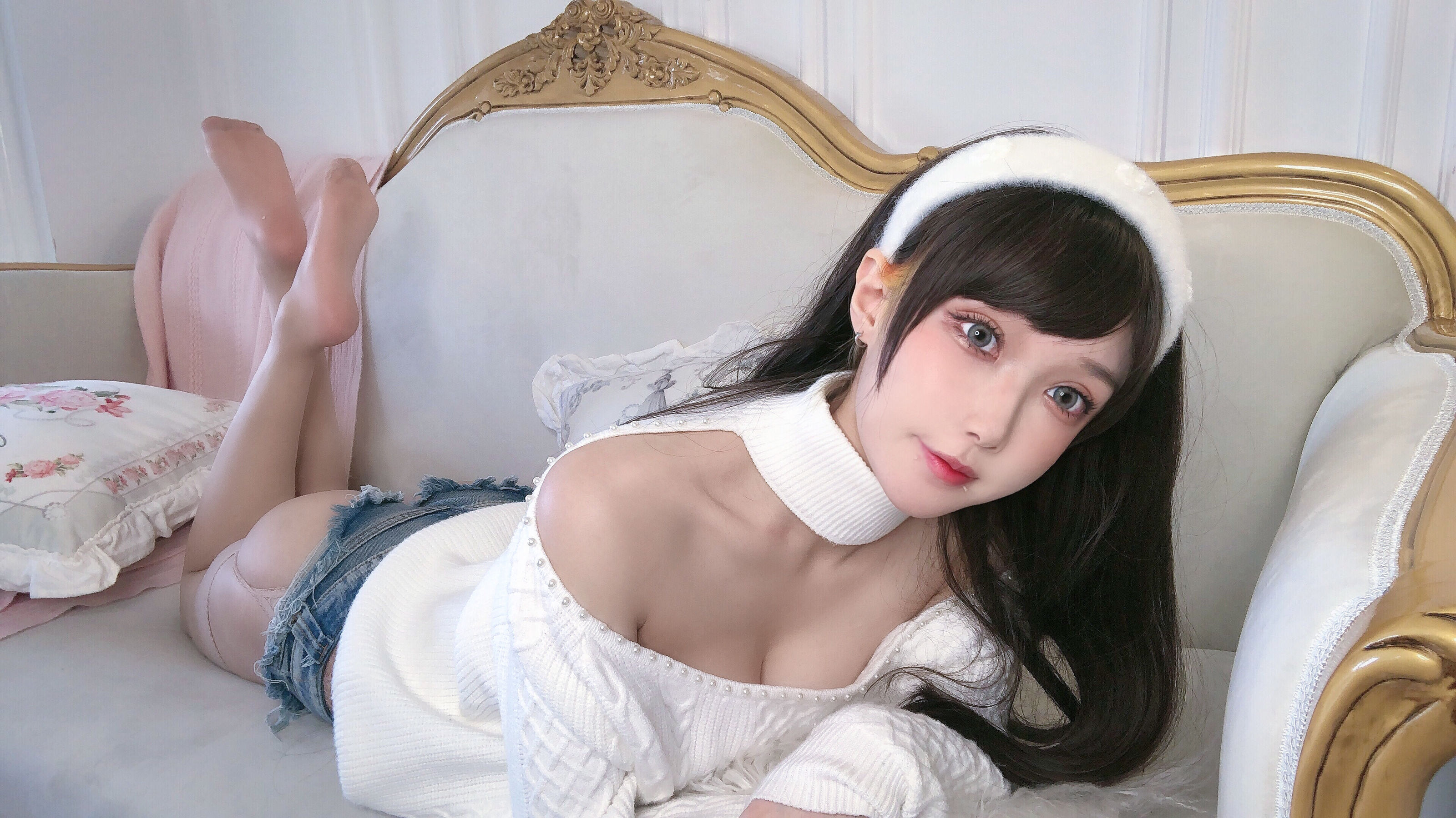 动漫博主阿包也是兔娘 – 纯欲女友 Cosplay-第9张
