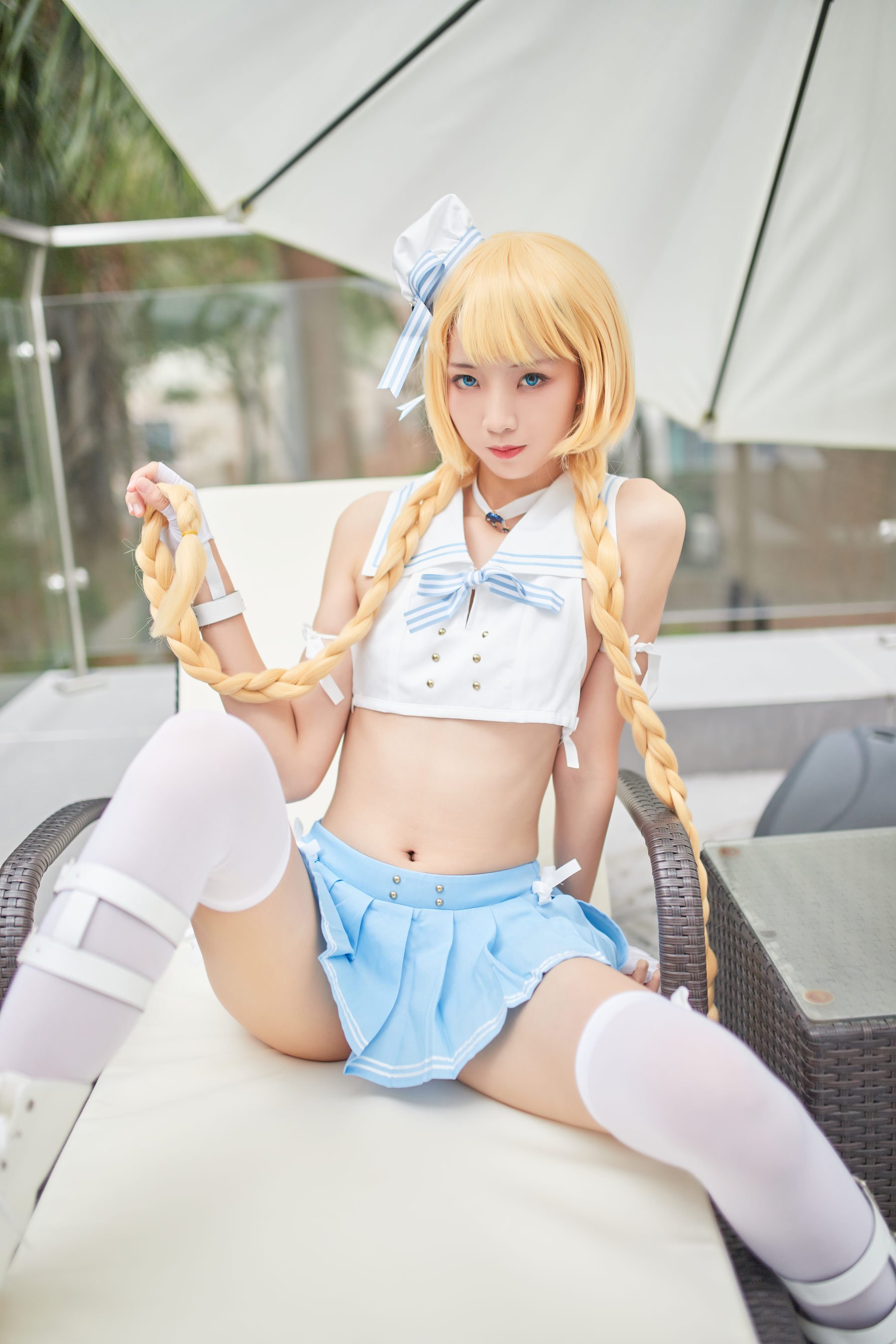 清纯妹子西瓜 – 舰队少女 兔女郎 Cosplay-第94张