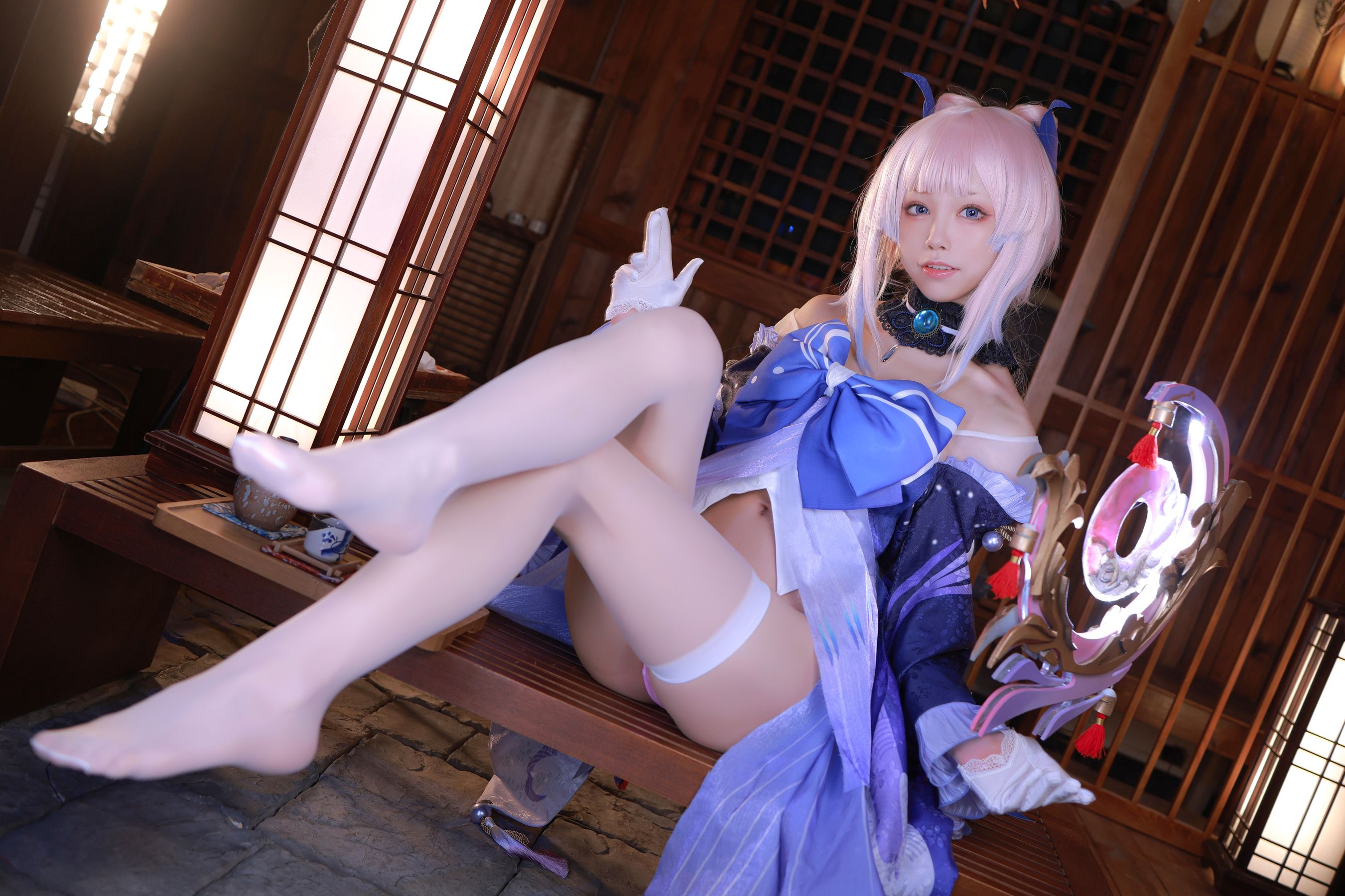 动漫博主水淼aqua – 珊瑚宫心海 Cosplay-第3张