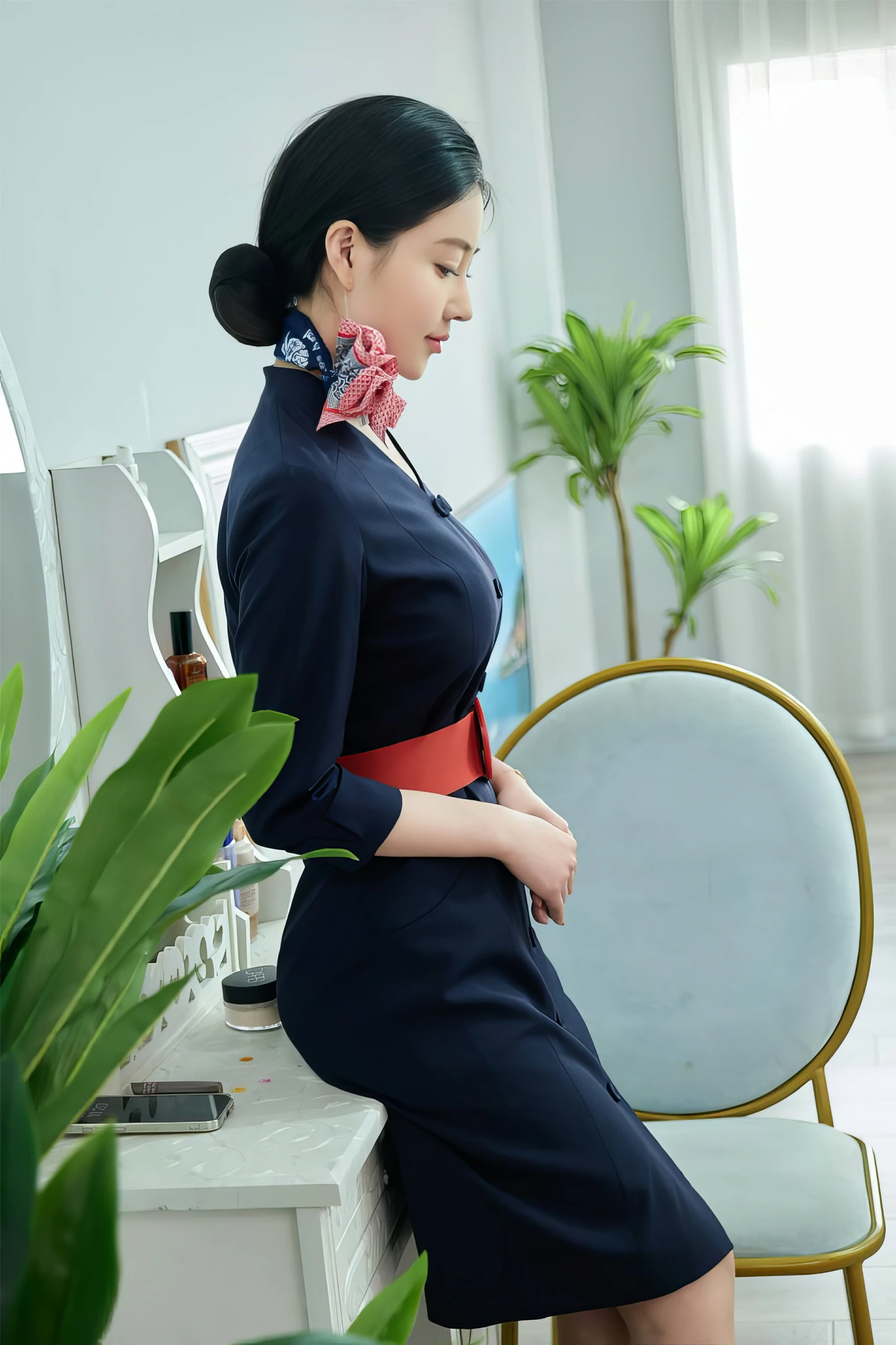年年Nnian – 空姐制服 Cosplay-第62张
