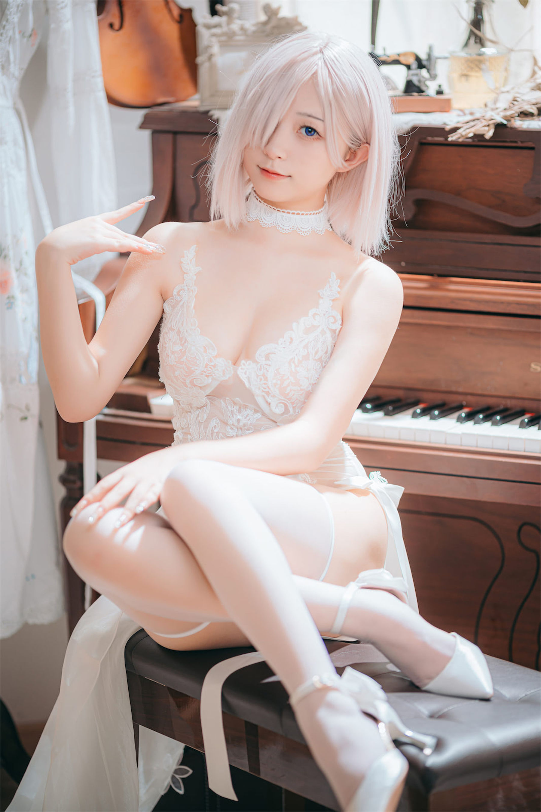 花铃 – 玛修婚纱 Cosplay-第3张