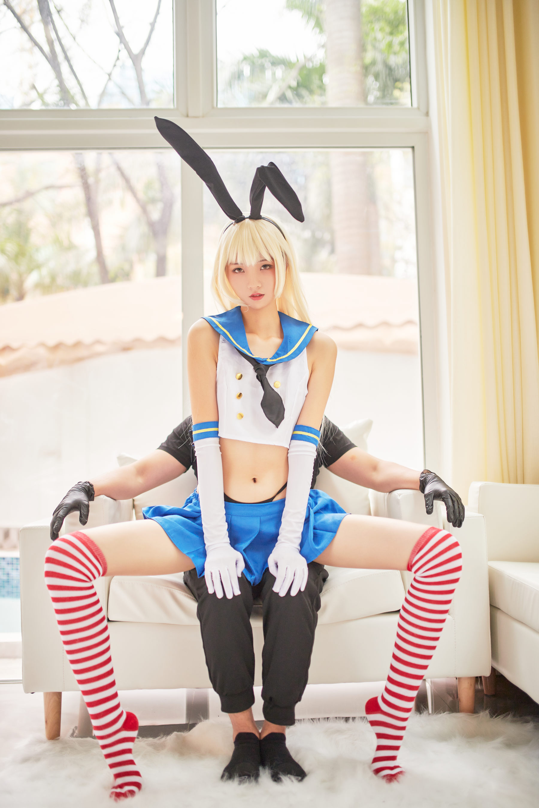 清纯妹子西瓜 – 舰队少女 兔女郎 Cosplay-第75张