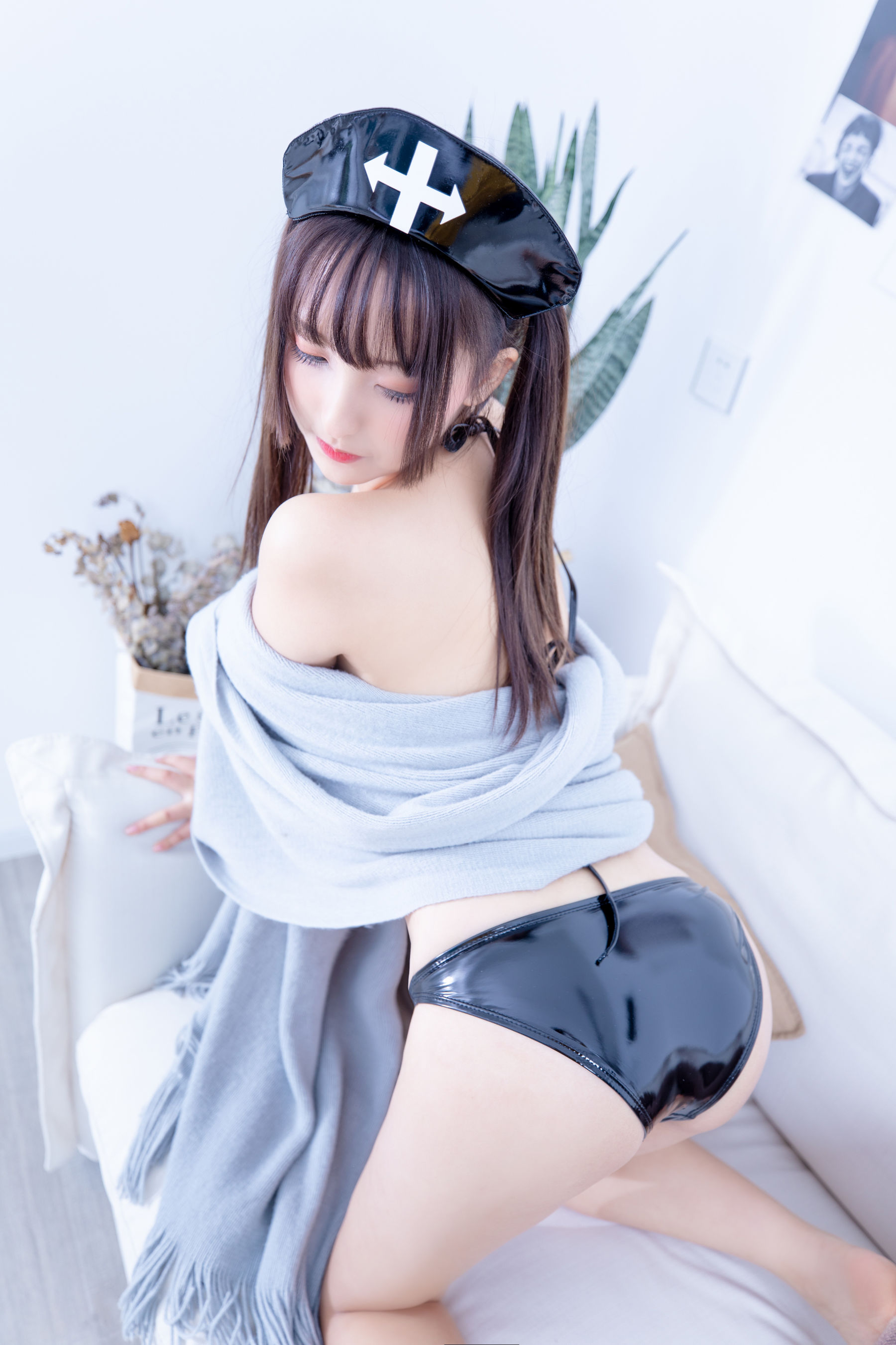 萝莉神楽板真冬 暗黑护士 空気なし Cosplay-第105张