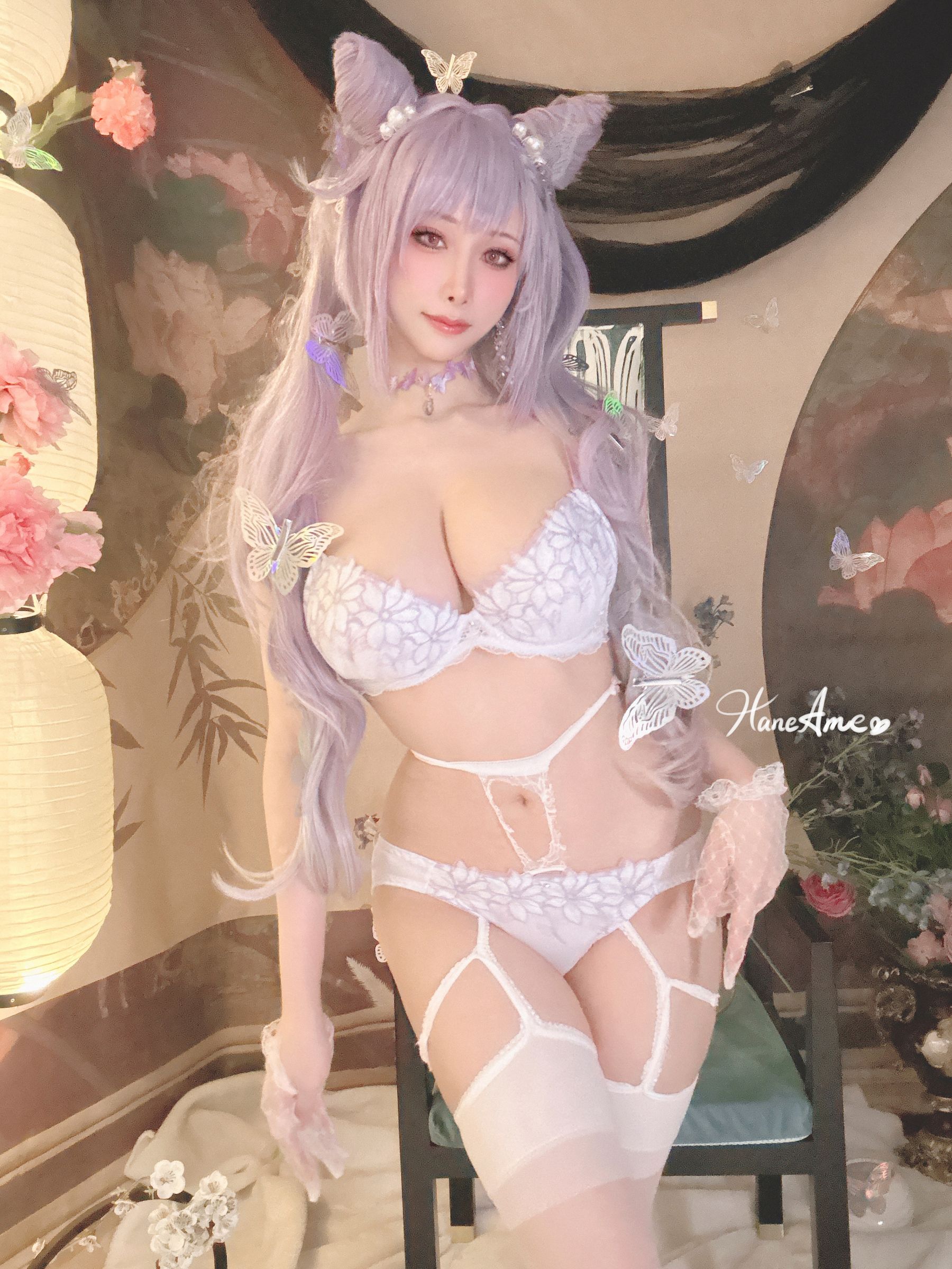 Hane Ame 雨波写真 – GenshinImpact 刻晴 Cosplay-第1张