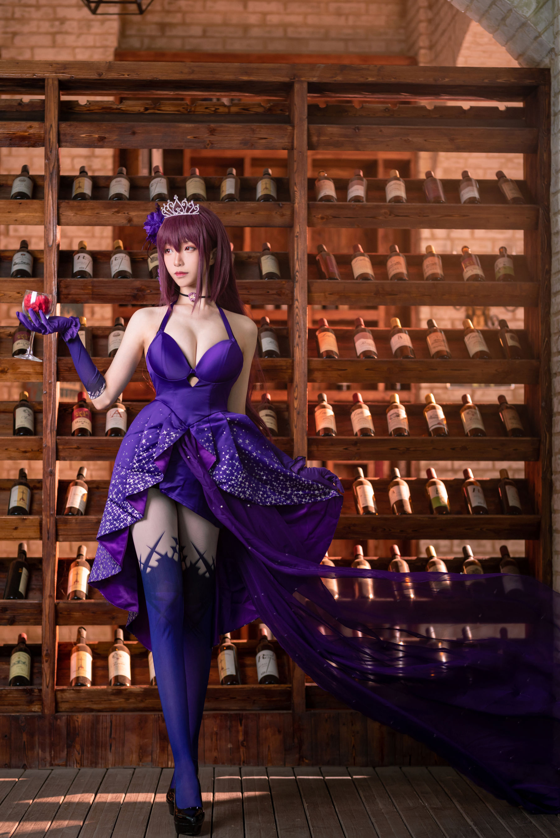 [Cosplay写真] 长腿Coser青青子Js – 斯卡哈2 Cosplay-第1张