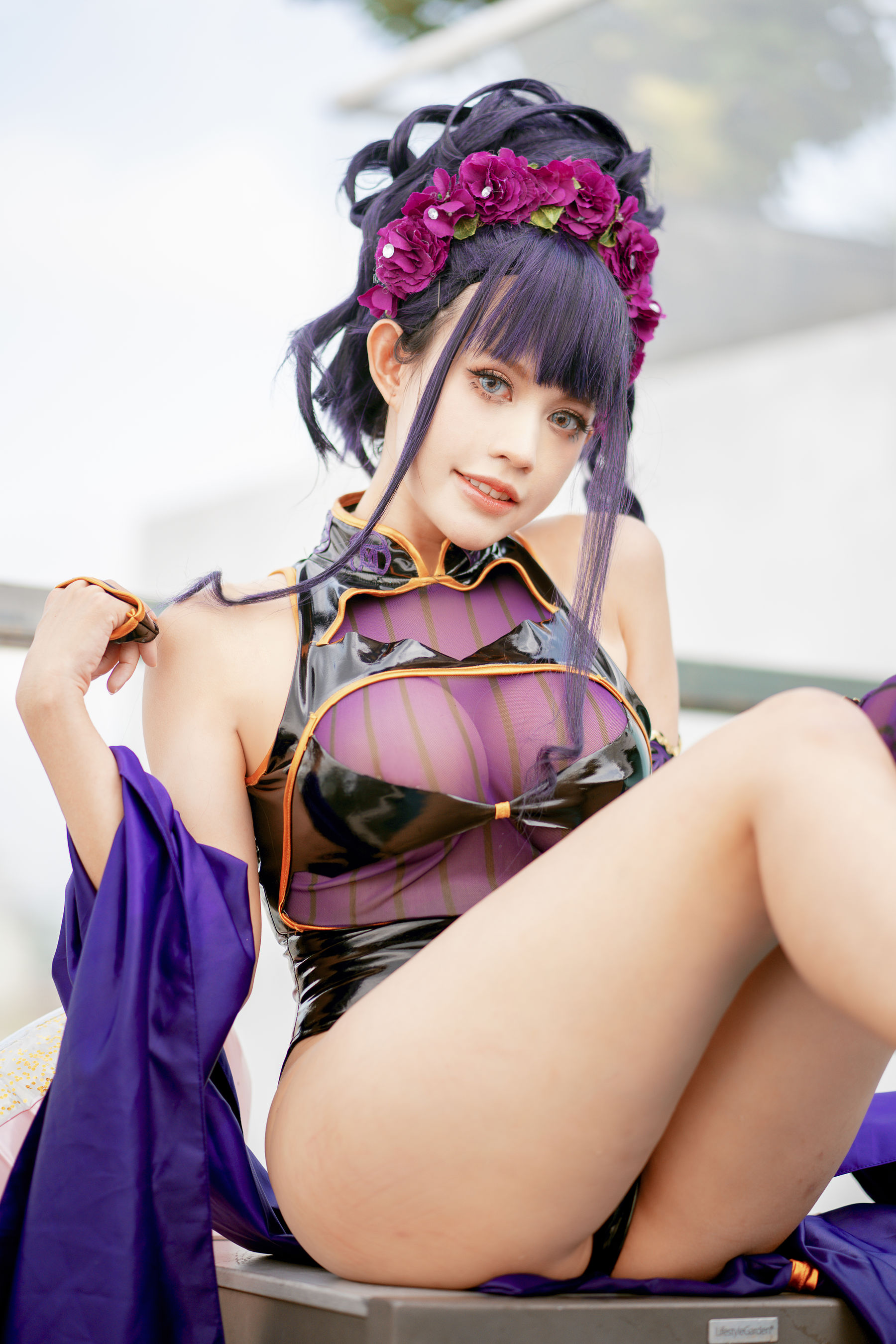 PingPing – 紫式部泳装 Cosplay-第2张