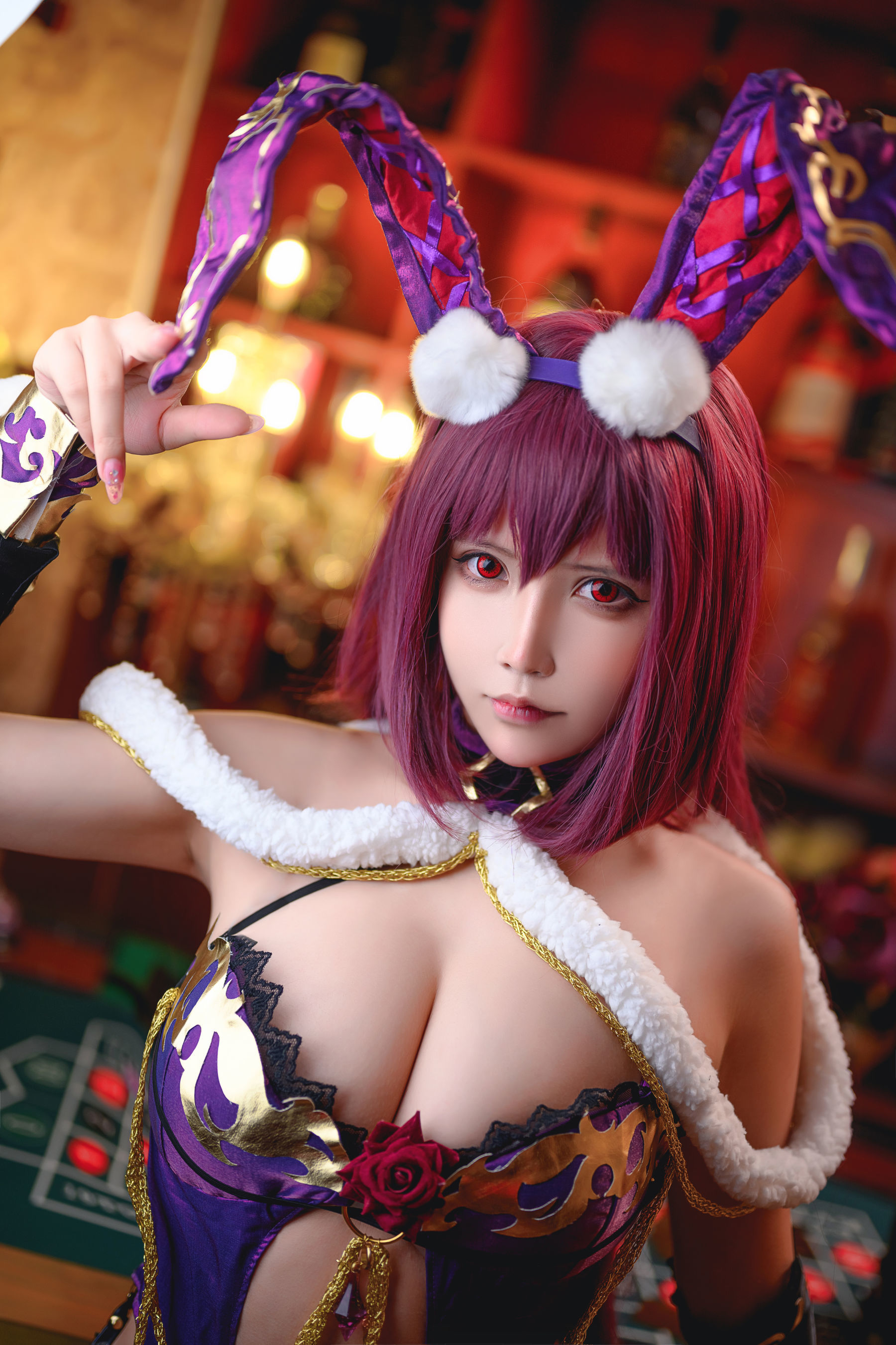 二次元妹子抱走莫子aa – 兔女郎 Cosplay-第5张