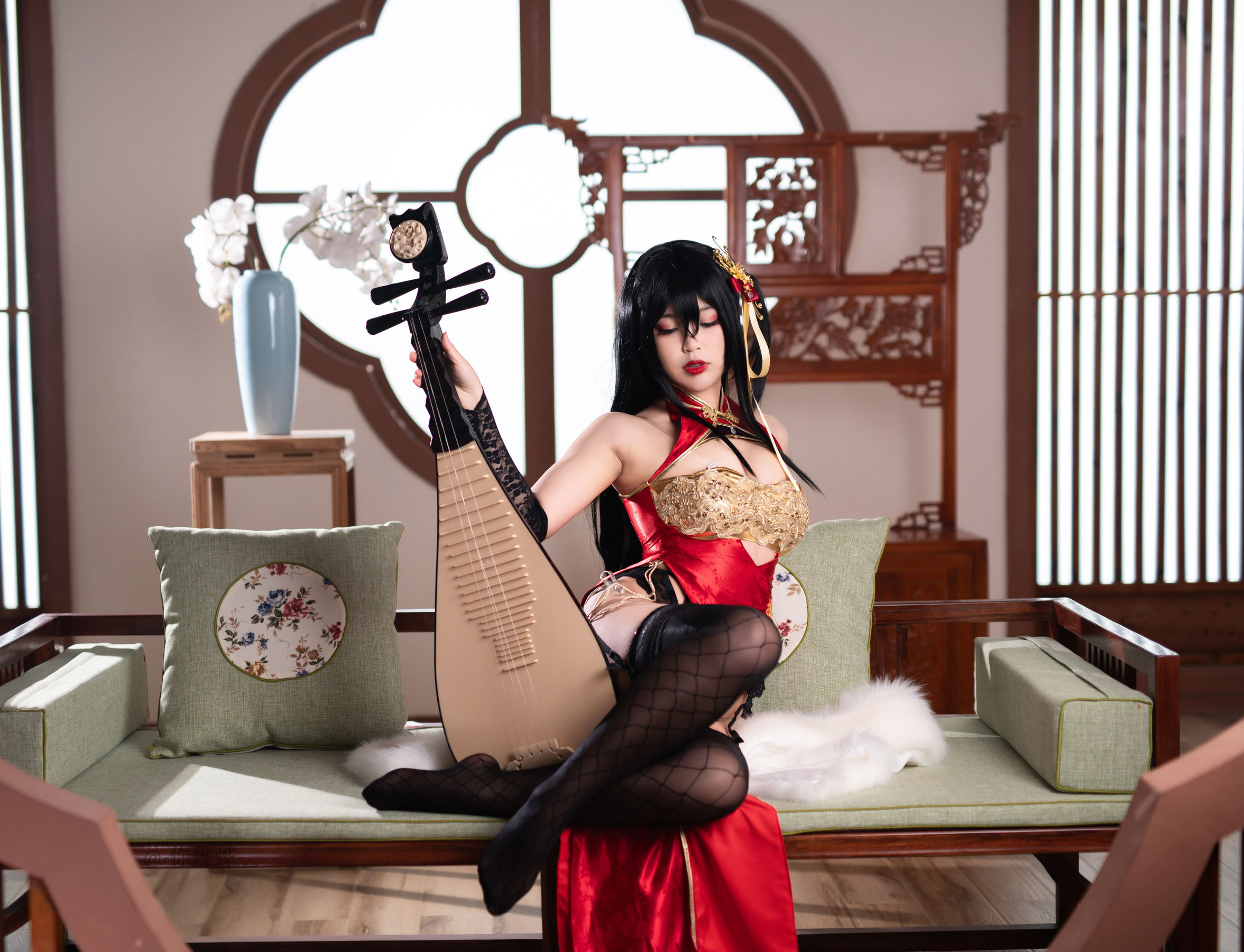 萌系小姐姐-白烨- 大凤旗袍 Cosplay-第63张