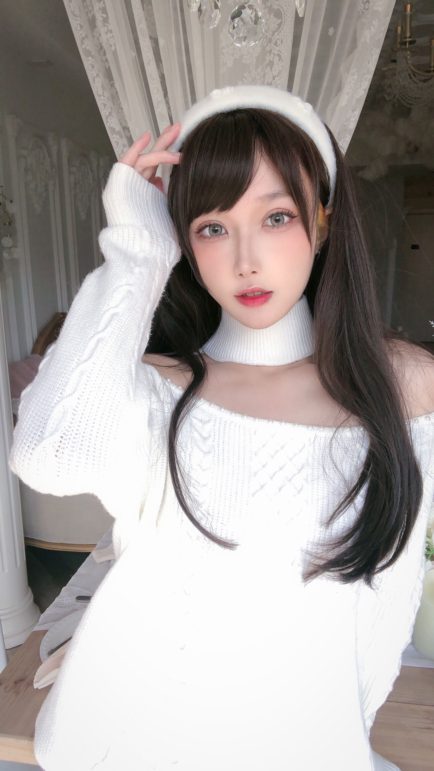 动漫博主阿包也是兔娘 – 纯欲女友 Cosplay-第24张