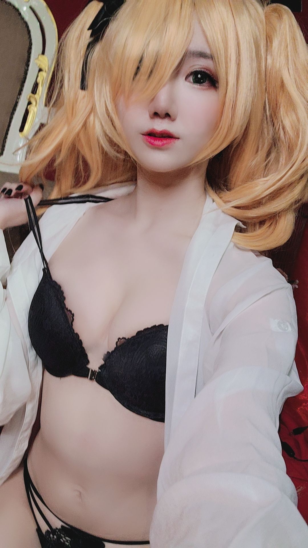 Sally Dorasnow – Fischl Gothic Lingerie Cosplay-第2张