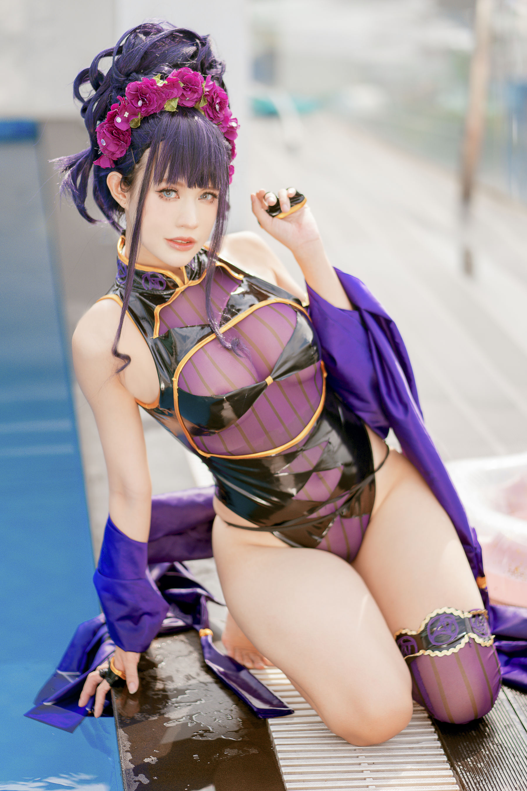PingPing – 紫式部泳装 Cosplay-第16张