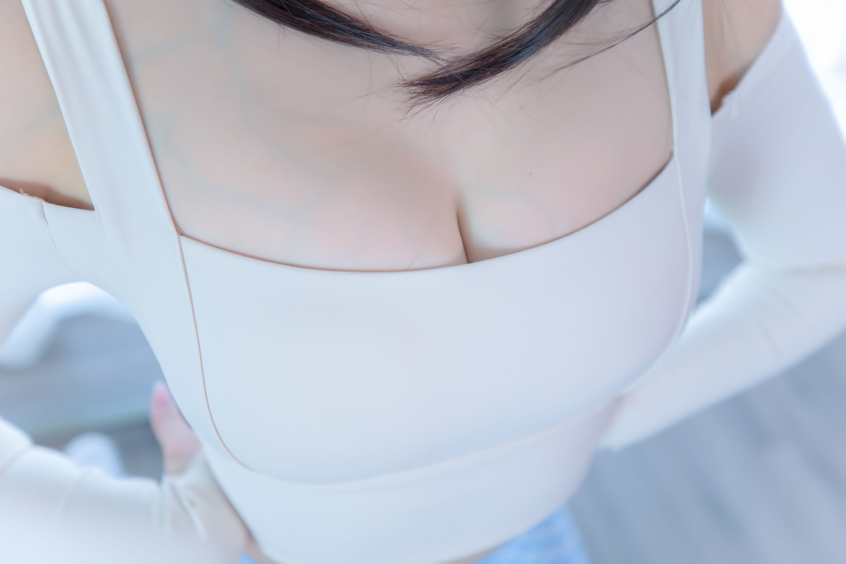 萝莉神楽板真冬 – 蓝白格 Cosplay-第11张