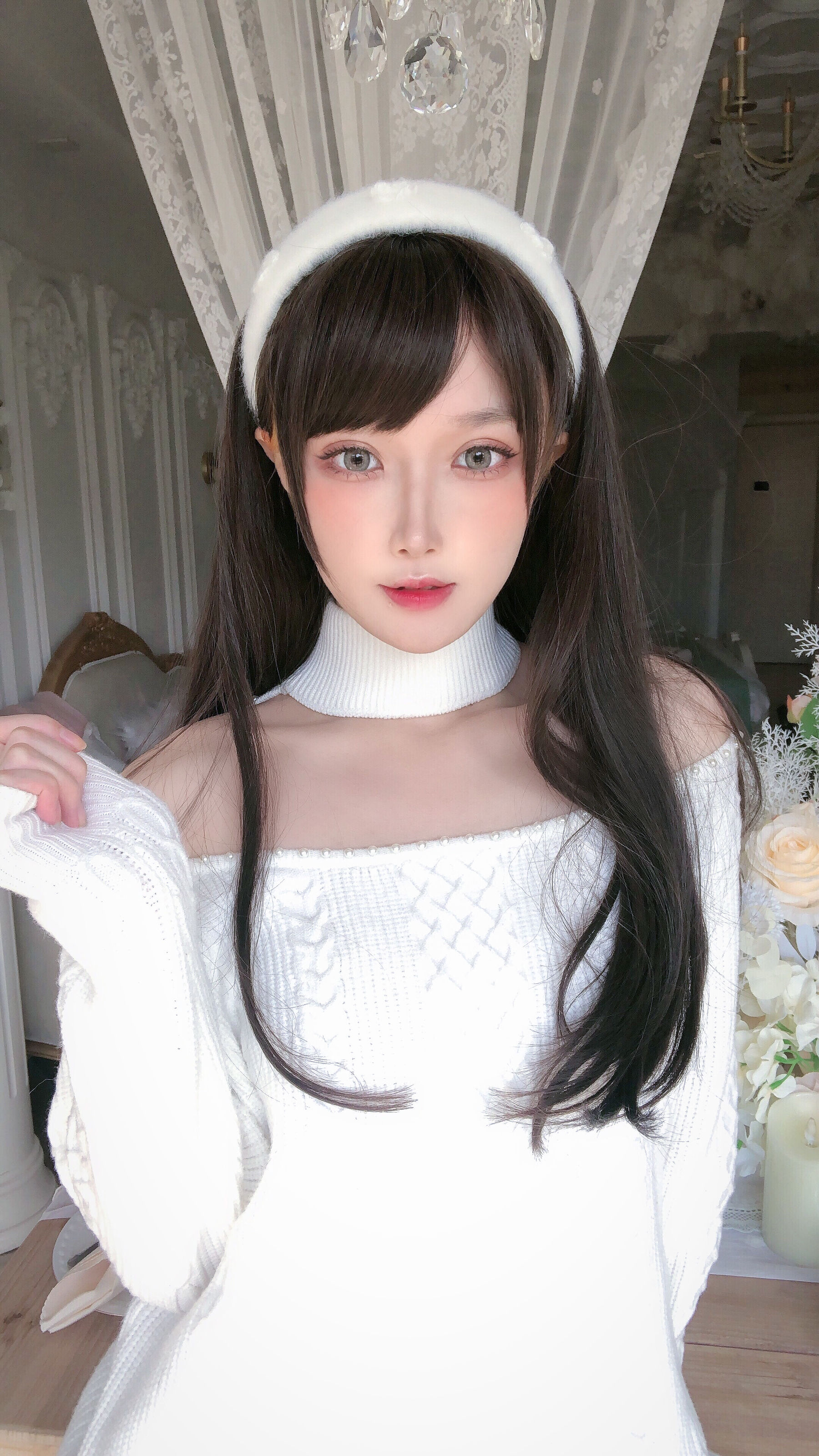 动漫博主阿包也是兔娘 – 纯欲女友 Cosplay-第25张