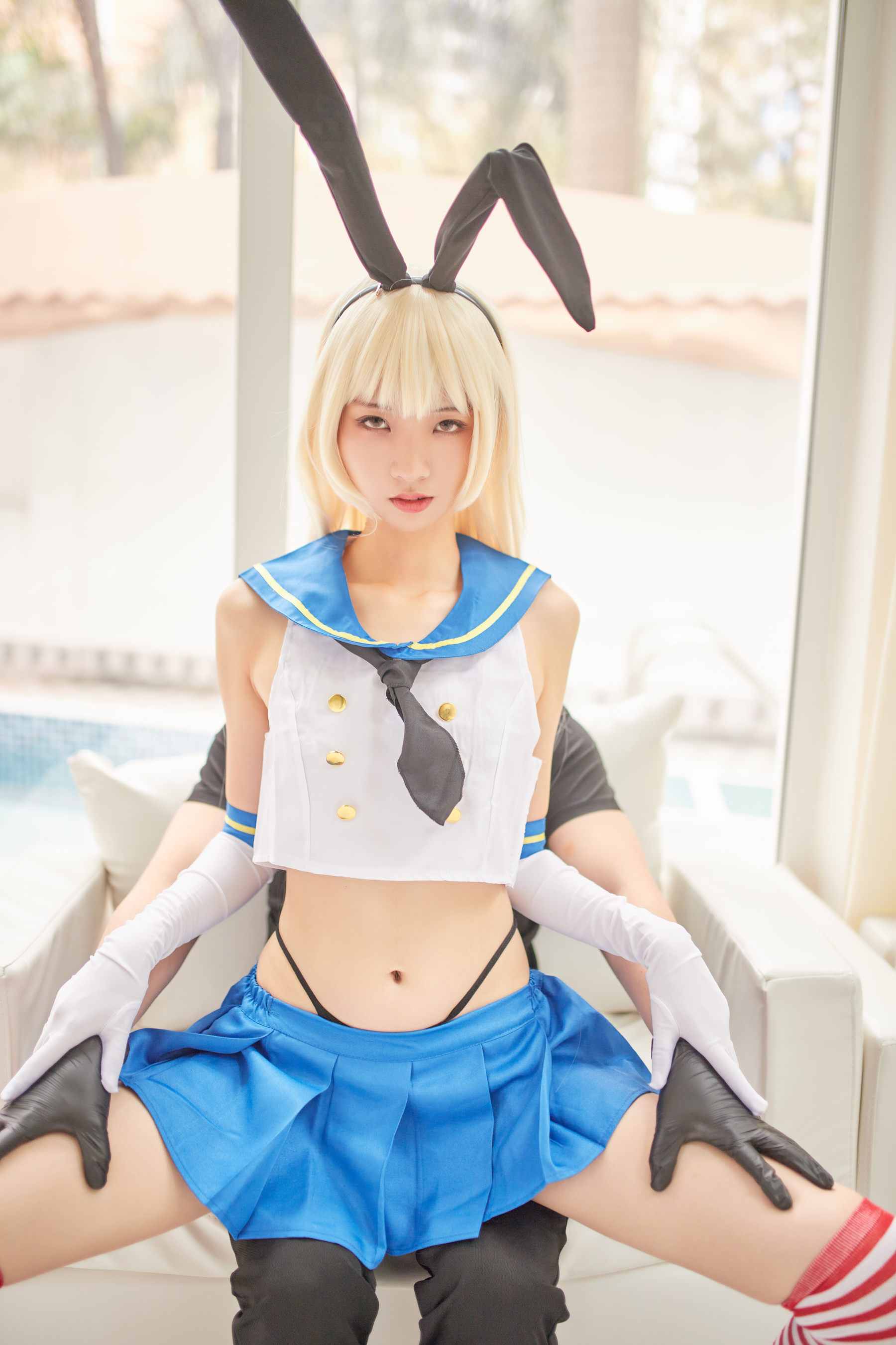 清纯妹子西瓜 – 舰队少女 兔女郎 Cosplay-第77张