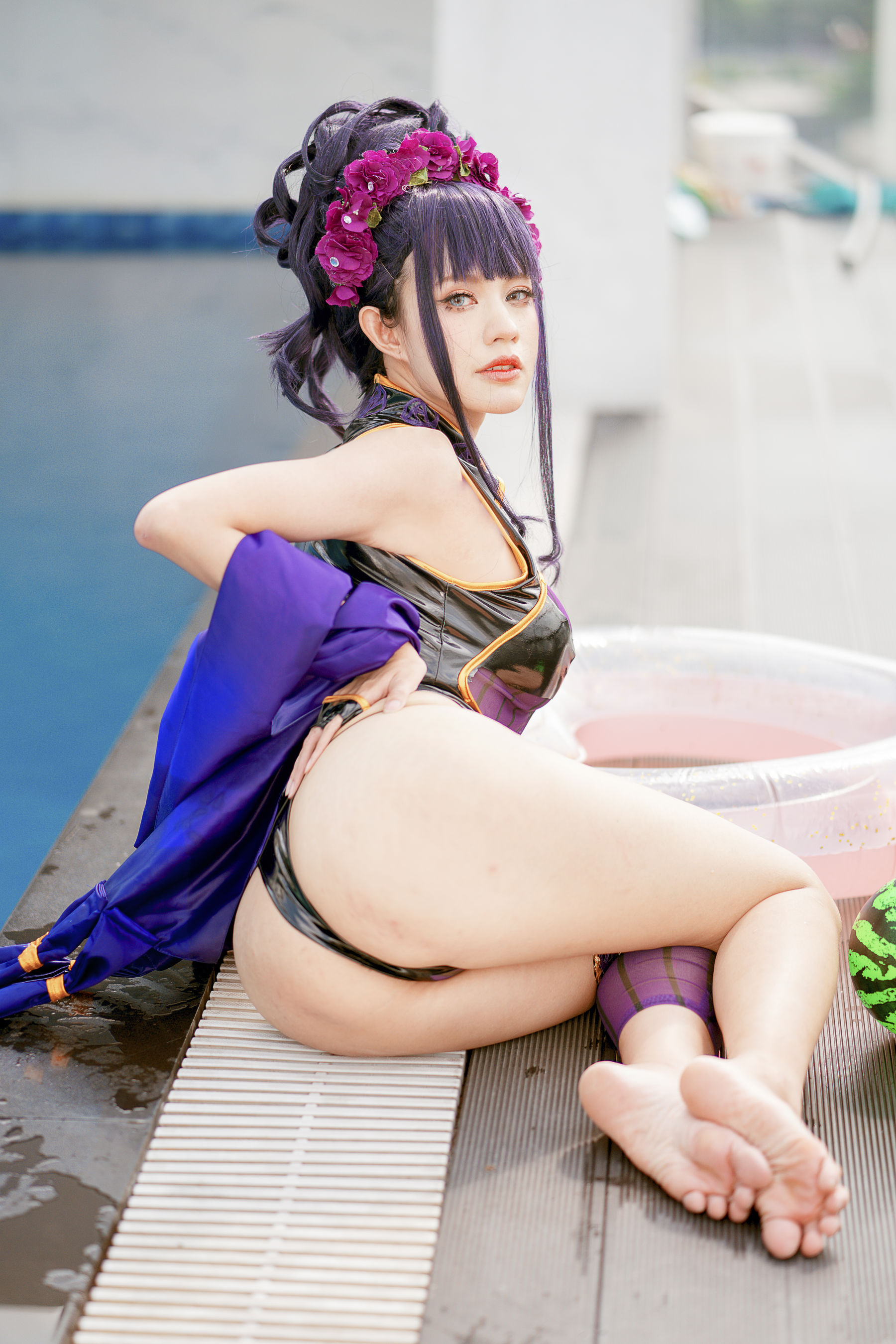 PingPing – 紫式部泳装 Cosplay-第37张
