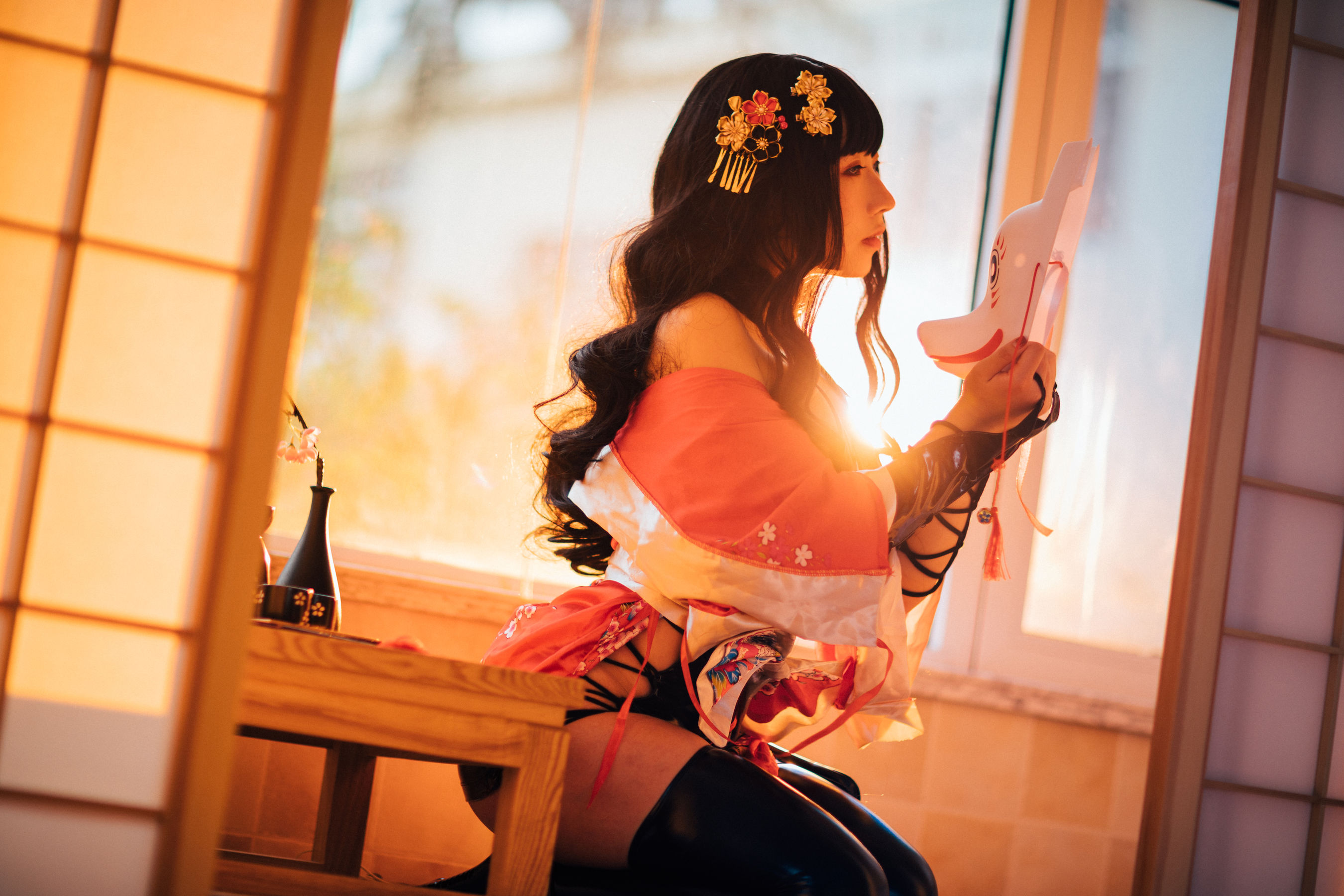 动漫博主从从从从鸾 大胸忍者 Cosplay-第7张