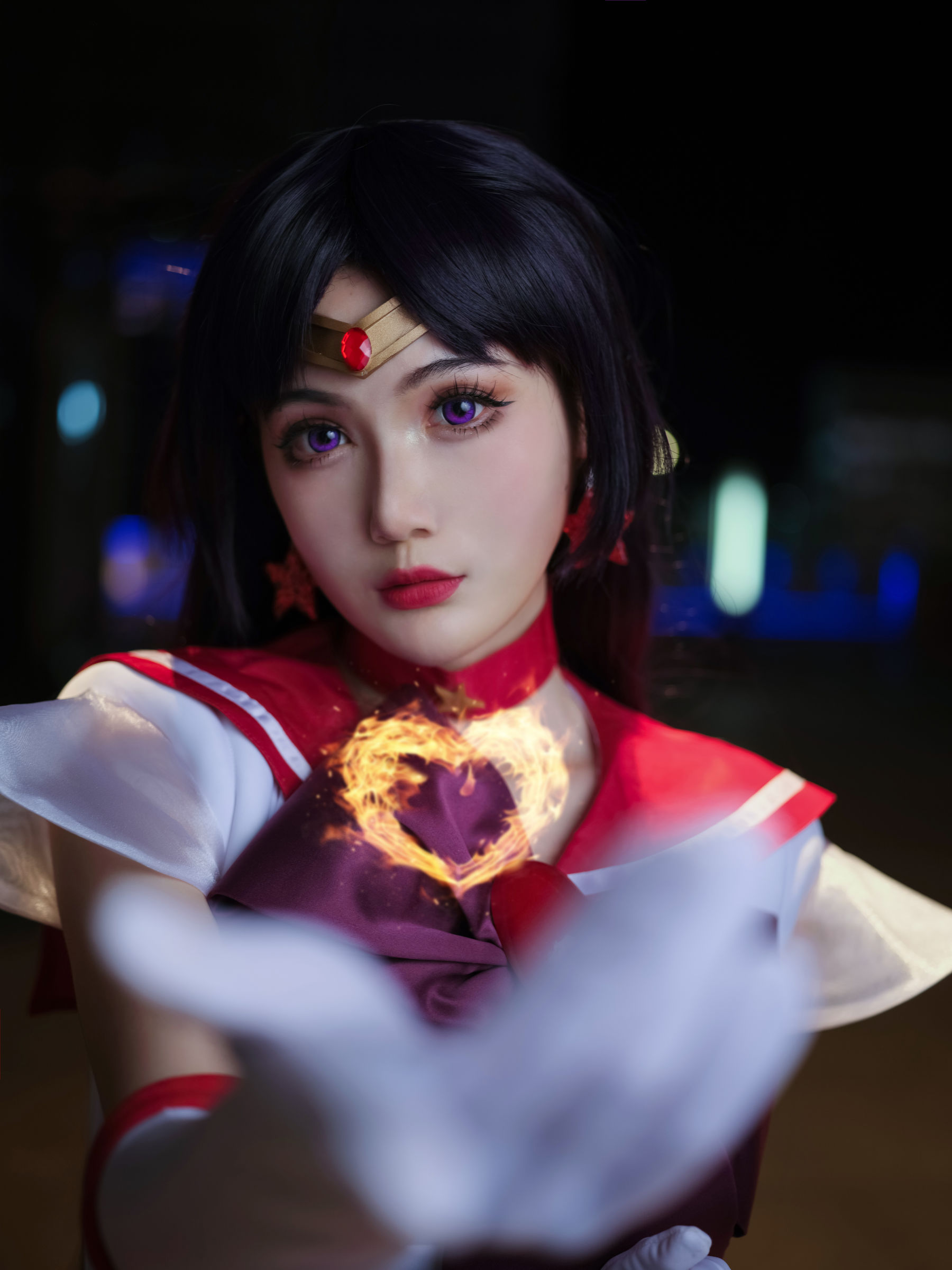 一米八的大梨子 – 火野丽 Cosplay-第1张