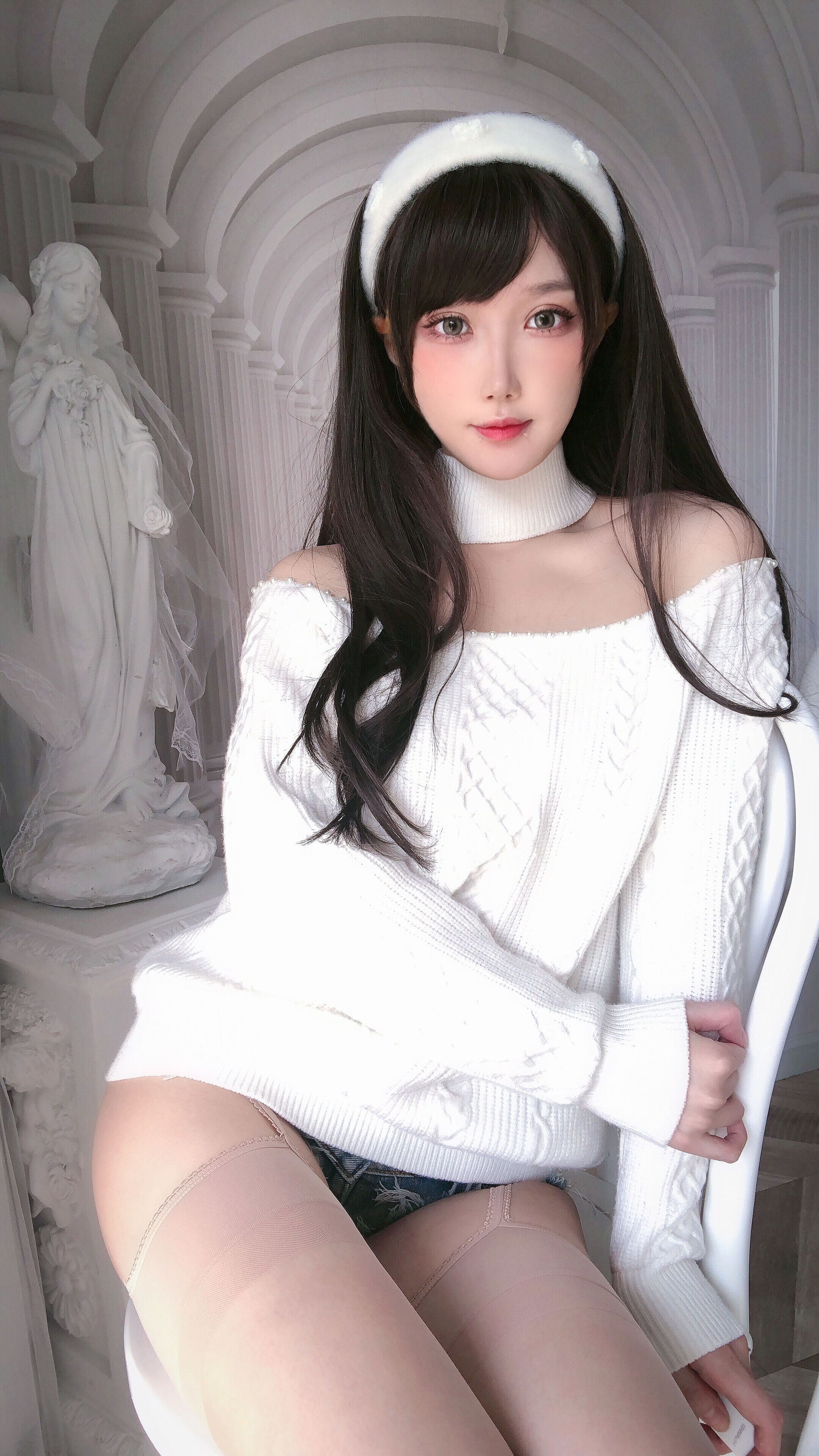 动漫博主阿包也是兔娘 – 纯欲女友 Cosplay-第12张