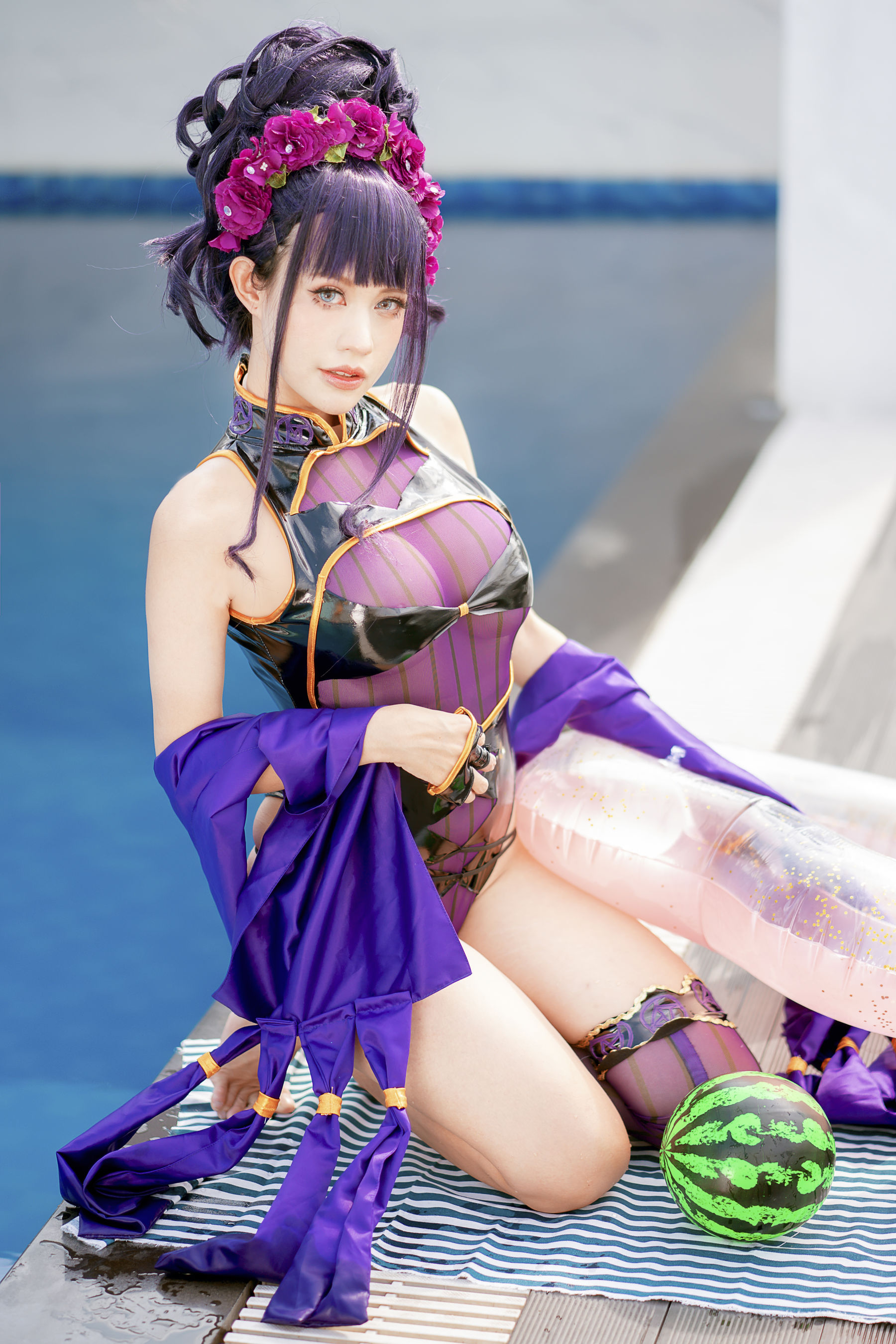 PingPing – 紫式部泳装 Cosplay-第38张