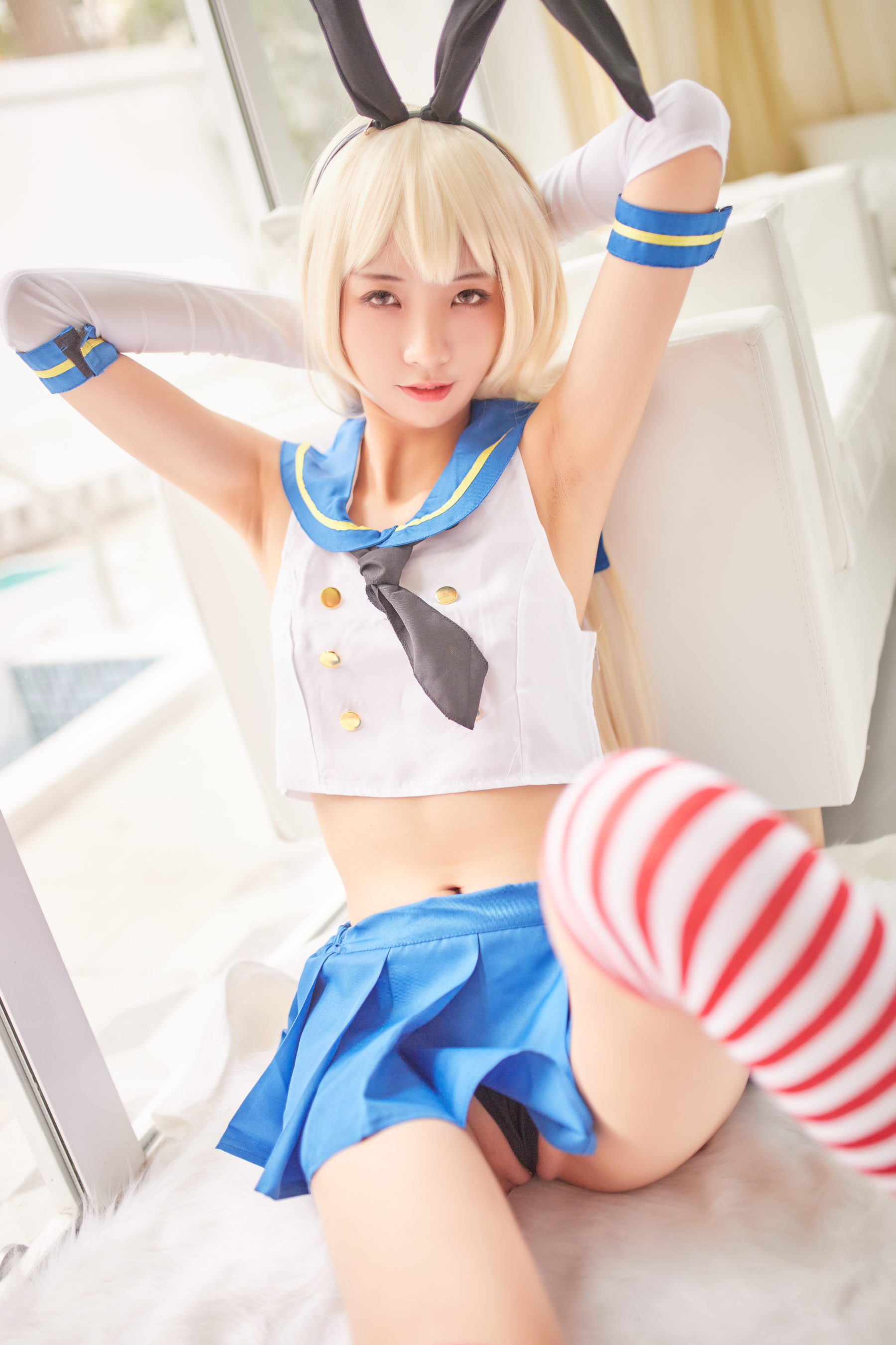 清纯妹子西瓜 – 舰队少女 兔女郎 Cosplay-第34张