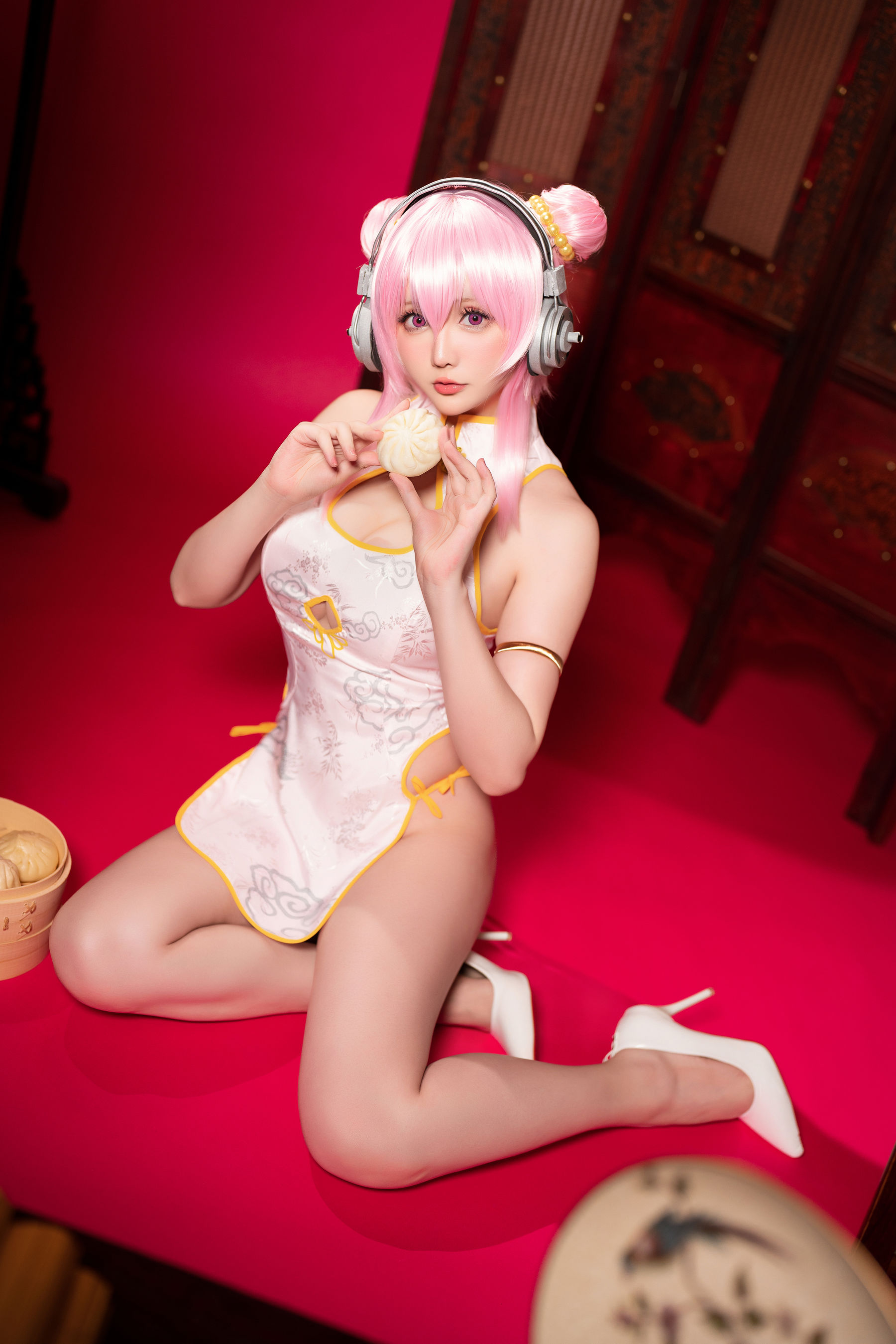 Coser小姐姐星之迟迟 – 索尼子旗袍 Cosplay-第38张