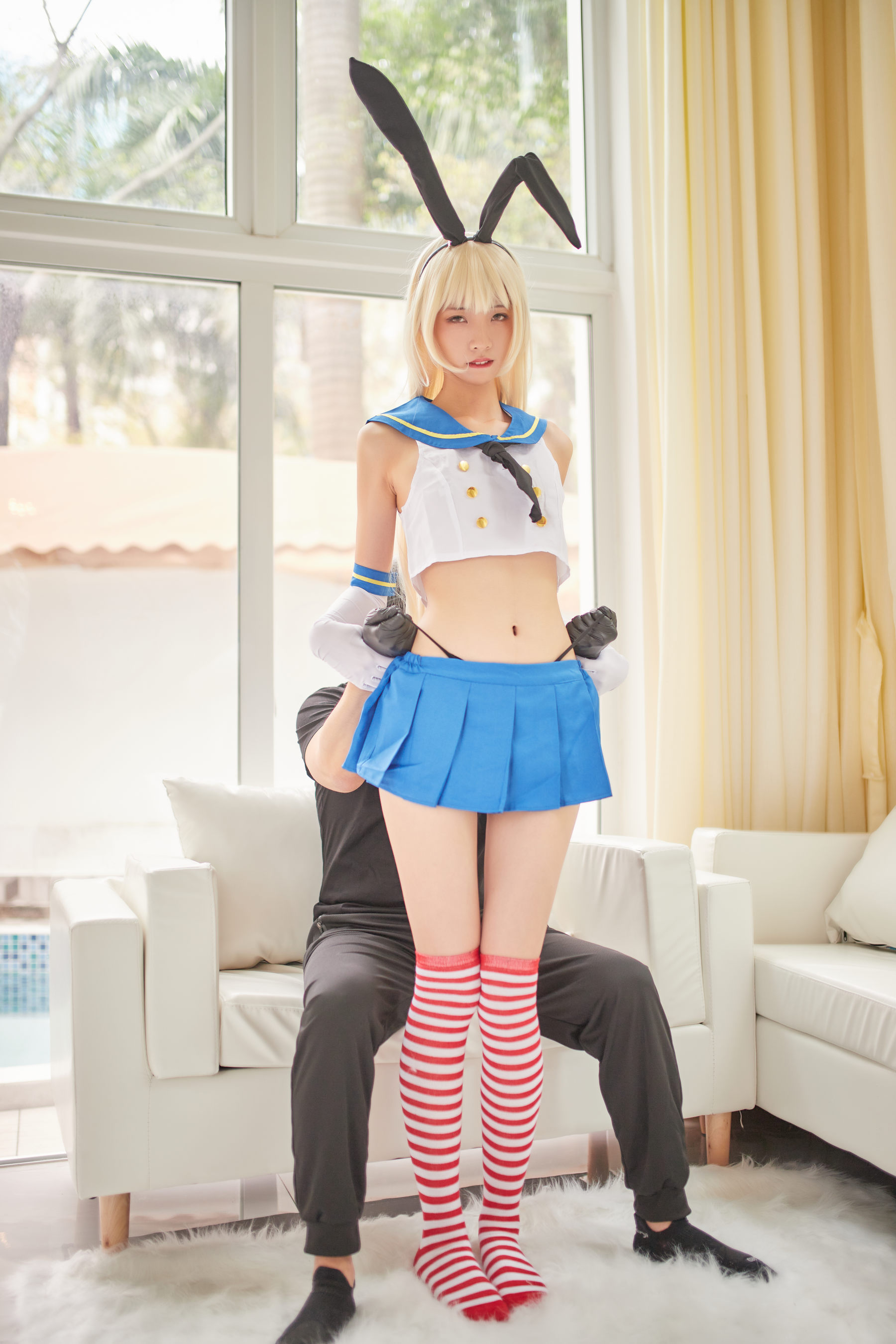 清纯妹子西瓜 – 舰队少女 兔女郎 Cosplay-第70张