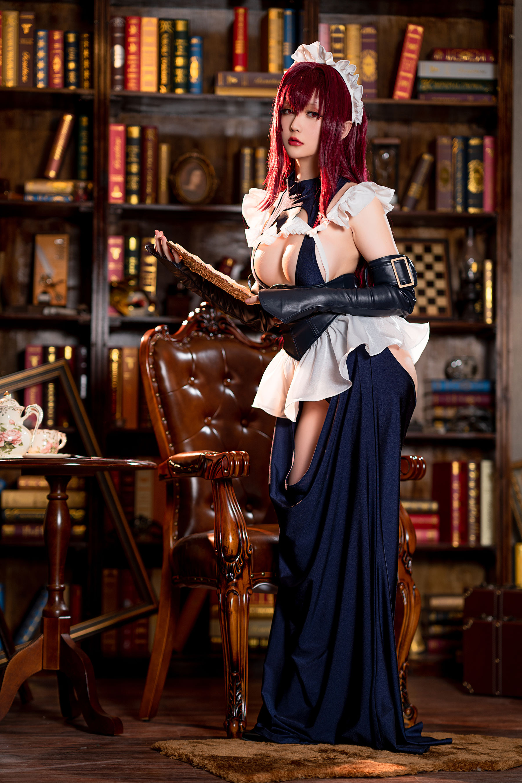 Coser小姐姐星之迟迟 – 情人节 斯卡哈 Cosplay-第3张