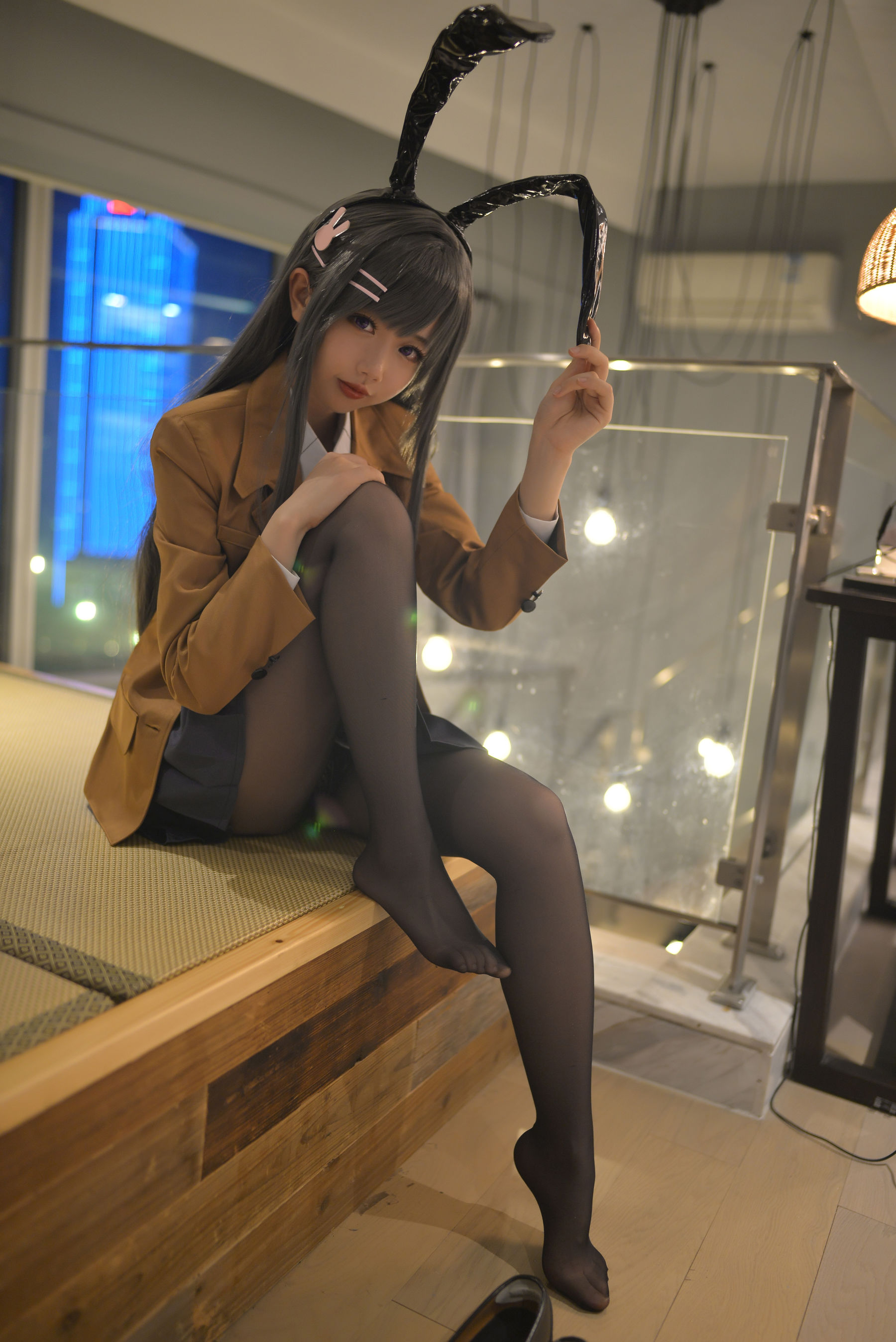 Cos小姐姐雪琪 – 麻衣制服兔女郎 Cosplay-第55张