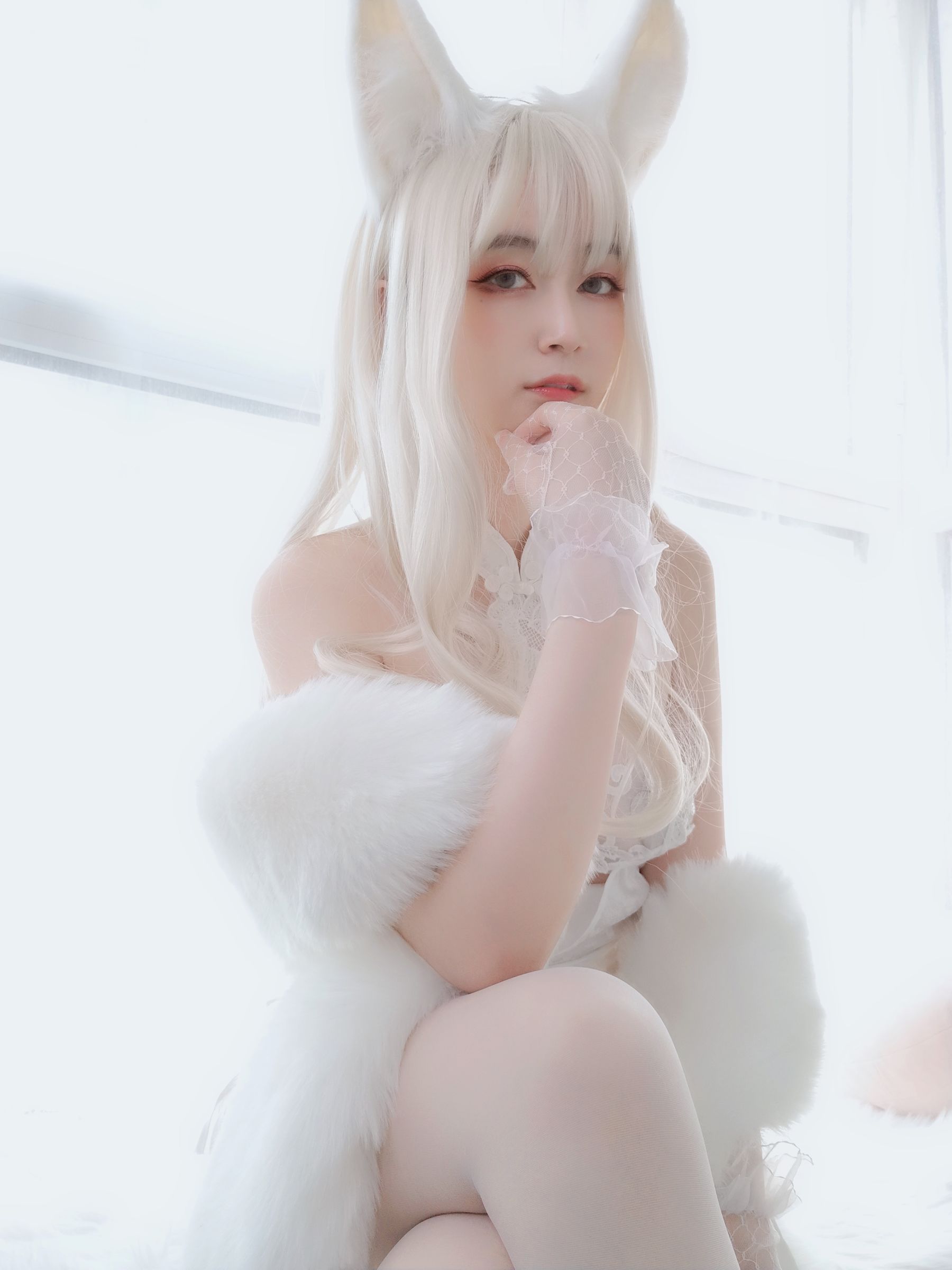 Coser小姐姐白银 – 白兔 Cosplay-第3张