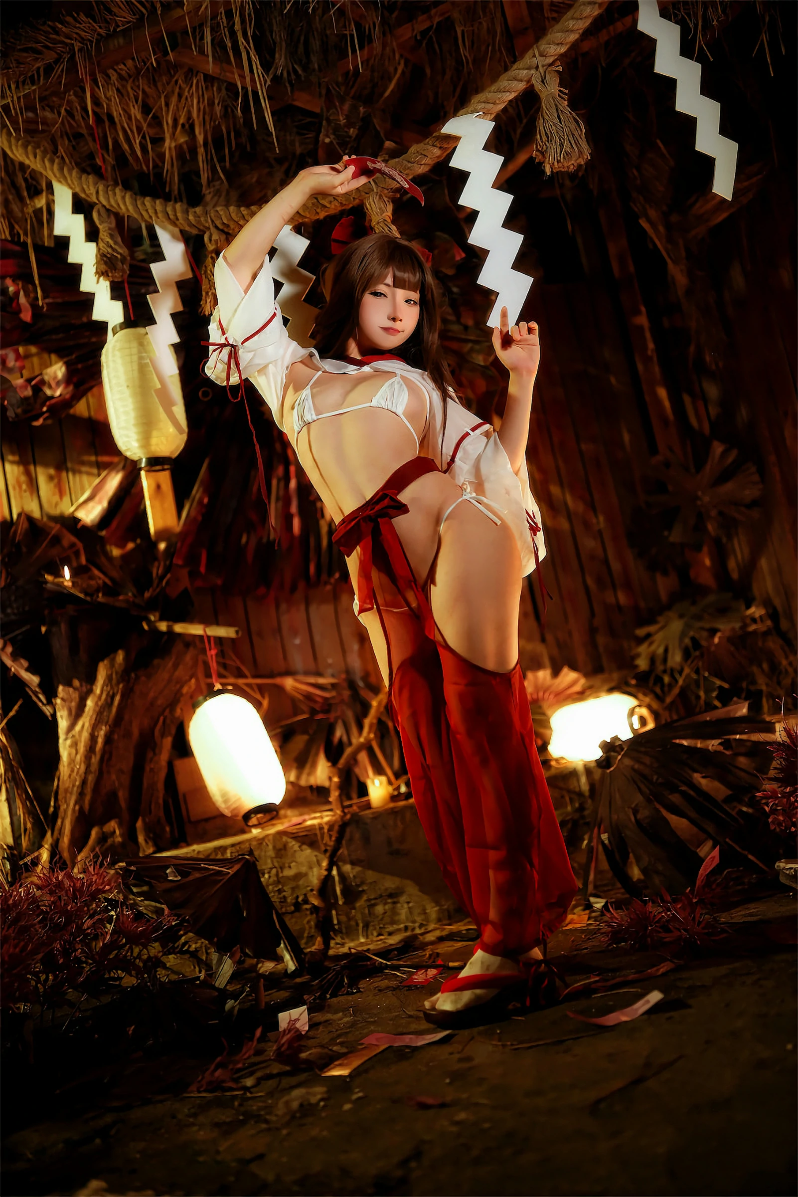 是三不是世w – 祈福巫女 Cosplay-第2张