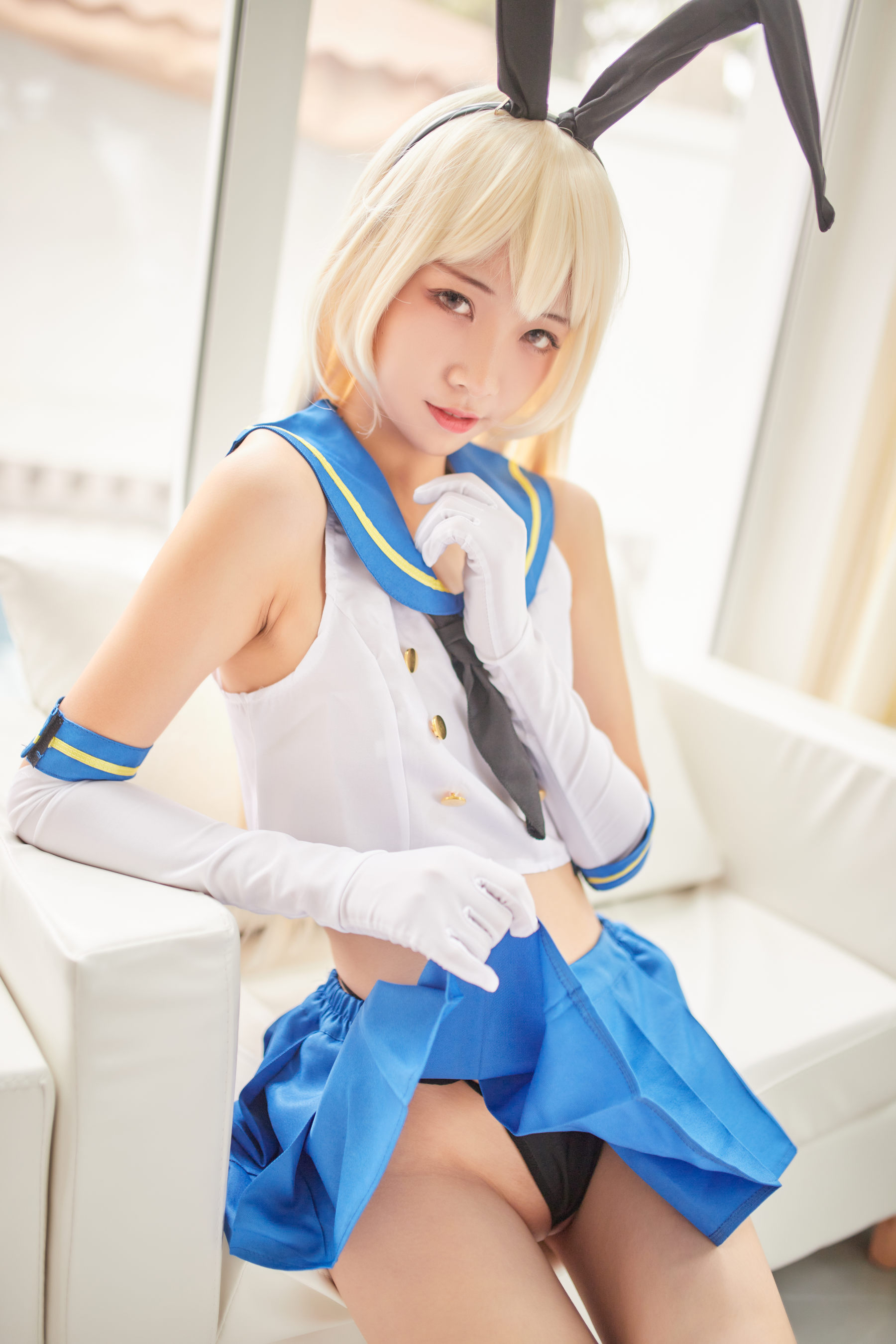 清纯妹子西瓜 – 舰队少女 兔女郎 Cosplay-第12张