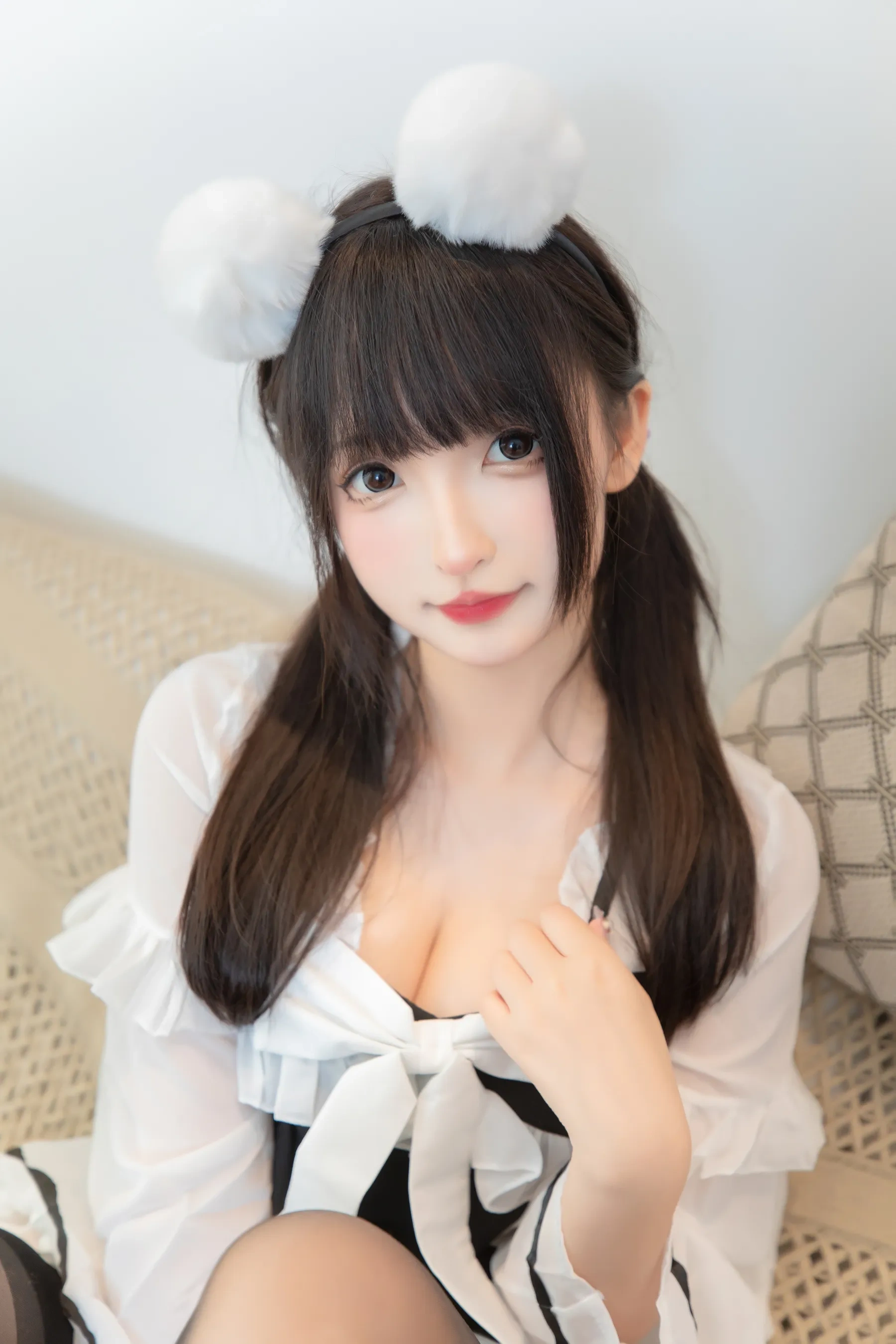 神楽坂真冬 – 熊猫女仆 Cosplay-第73张