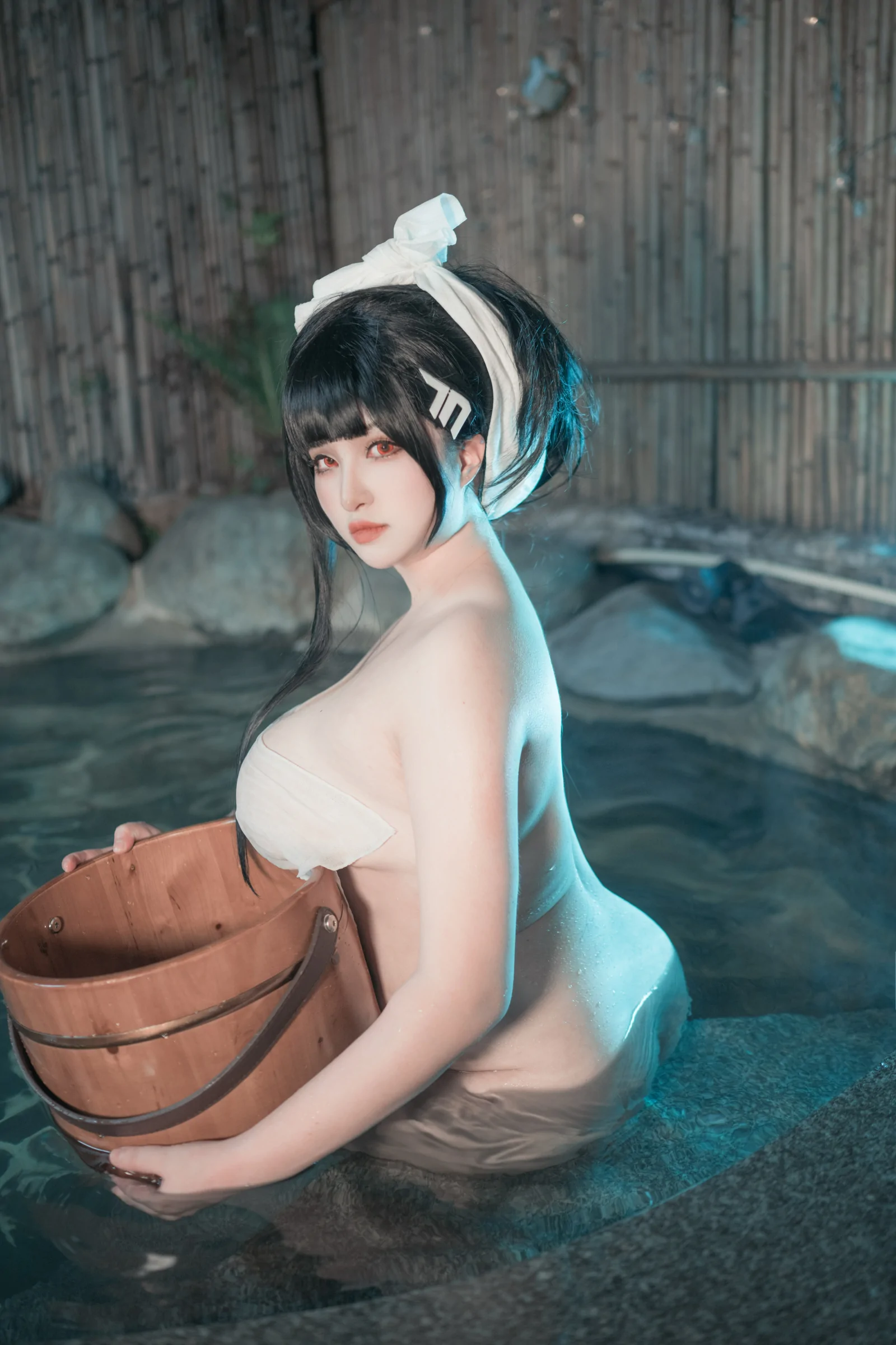 夏鸽鸽不想起床上杉绘黎落滢妹 – 温泉假日 Cosplay-第38张