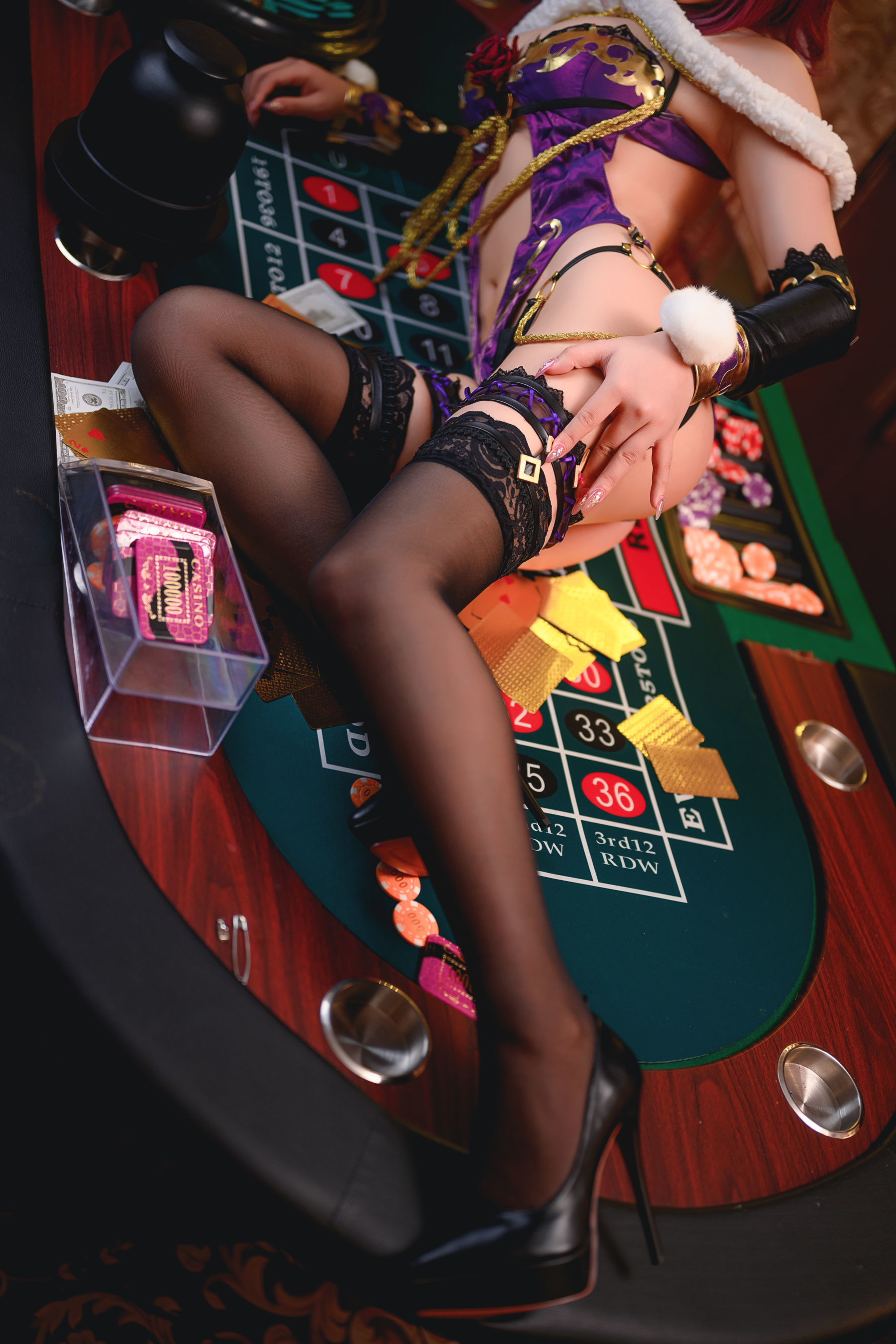 二次元妹子抱走莫子aa – 兔女郎 Cosplay-第1张