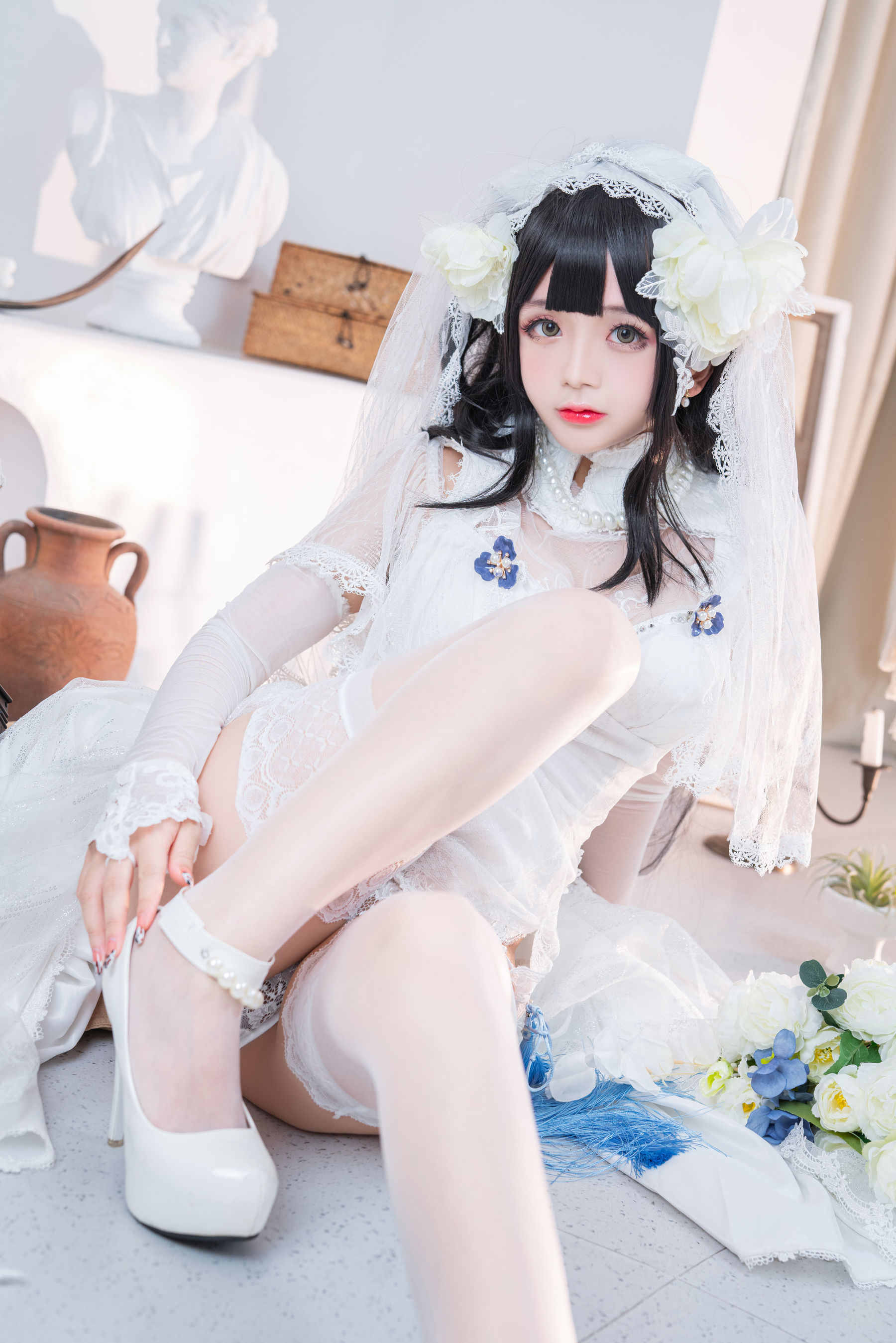 Cosplay日奈娇 – 95式婚纱 Cosplay-第3张