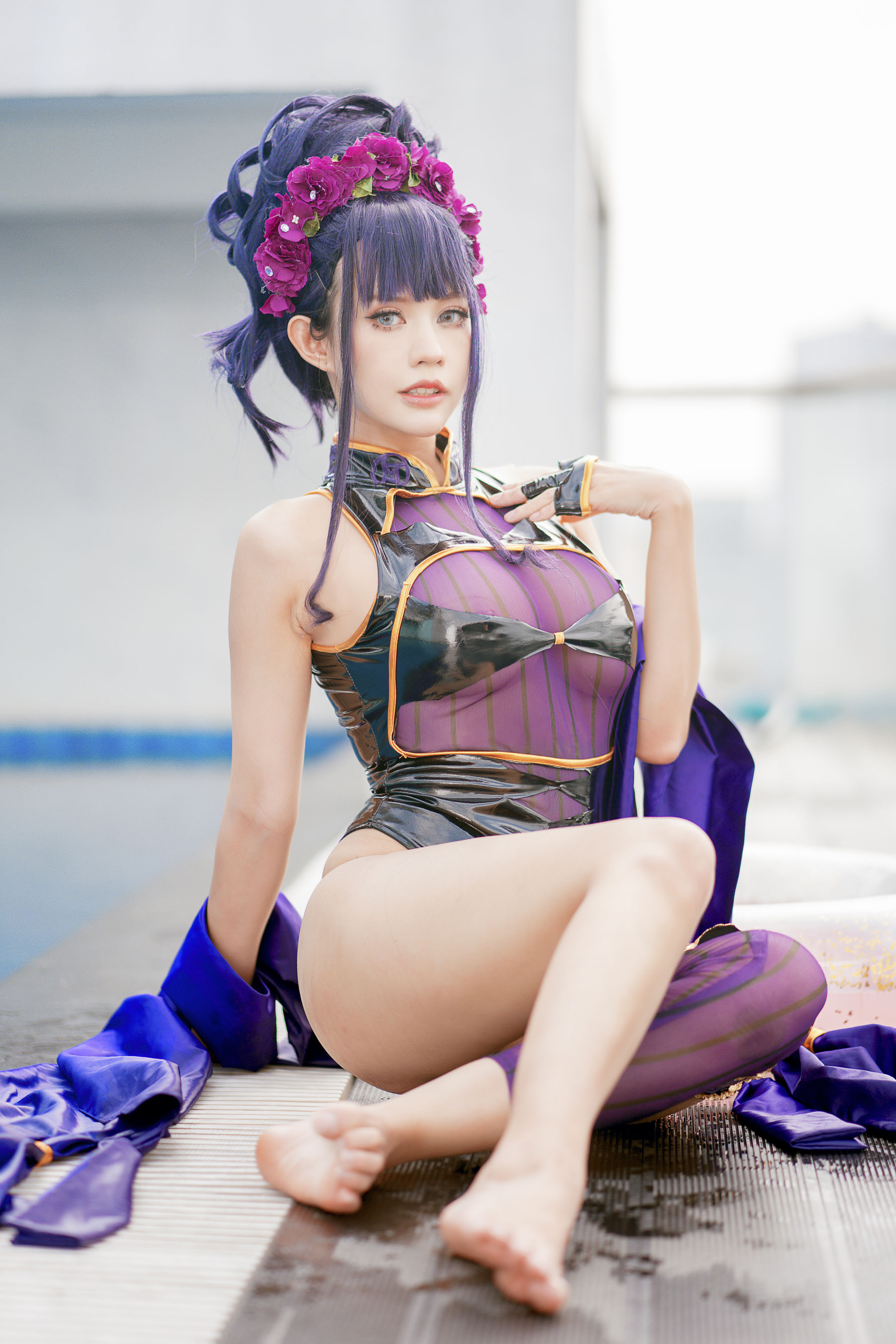 PingPing – 紫式部泳装 Cosplay-第22张
