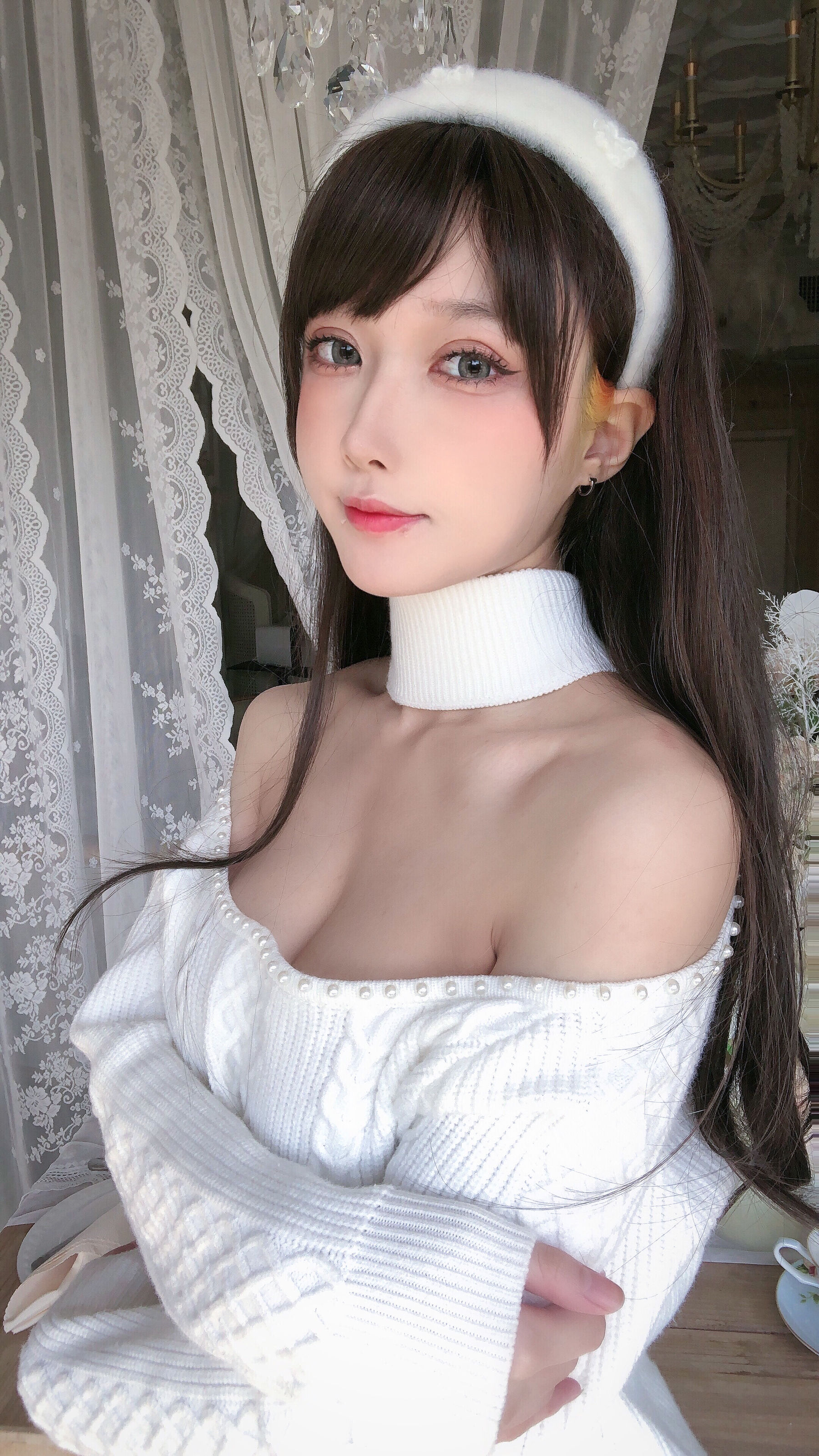 动漫博主阿包也是兔娘 – 纯欲女友 Cosplay-第31张