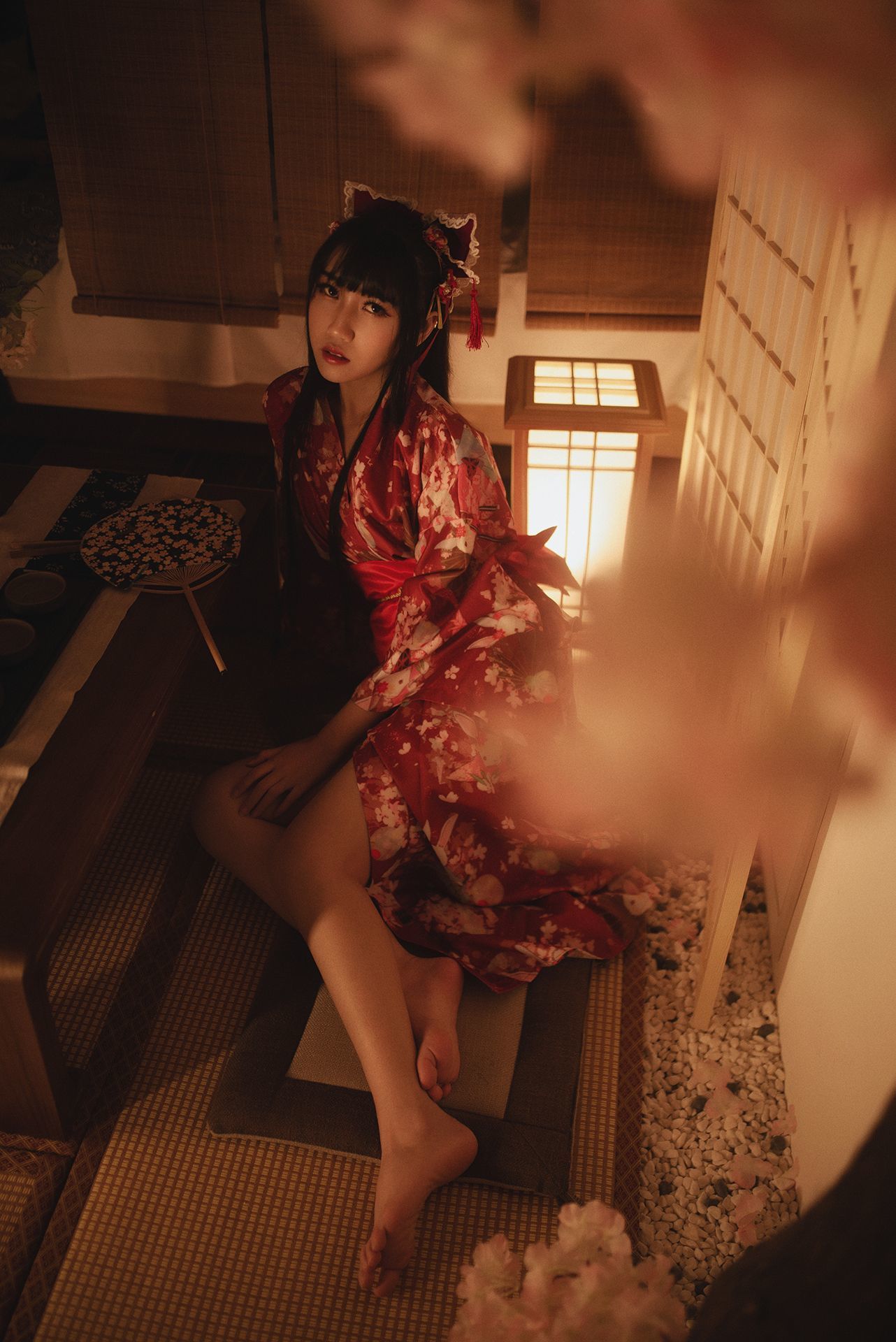 微博人气Coser不呆猫 – 捆绑和服 Cosplay-第3张