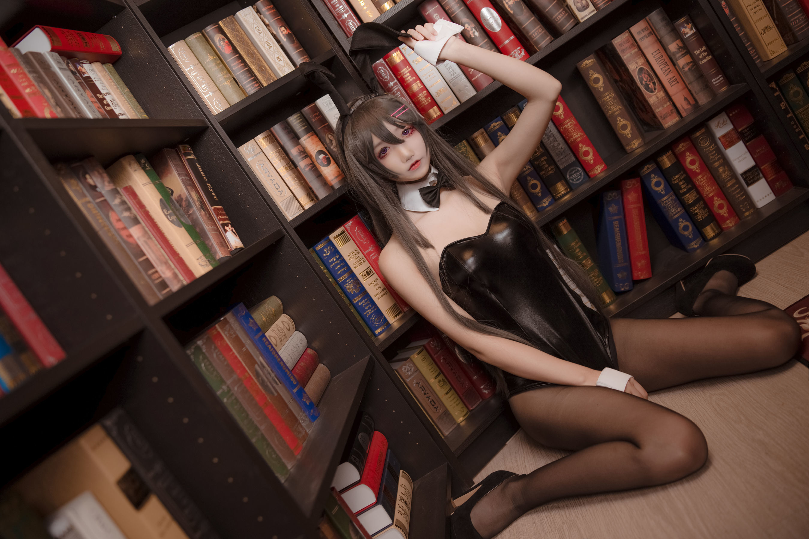 [萝莉COS] 清纯少女五更百鬼 – 樱岛麻衣兔女郎 Cosplay-第10张