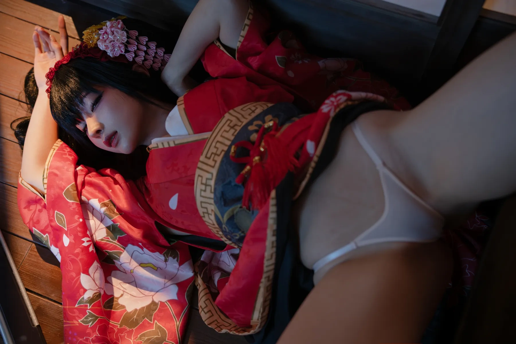 蠢沫沫 – 狂三和服 · 正片 Cosplay-第1张