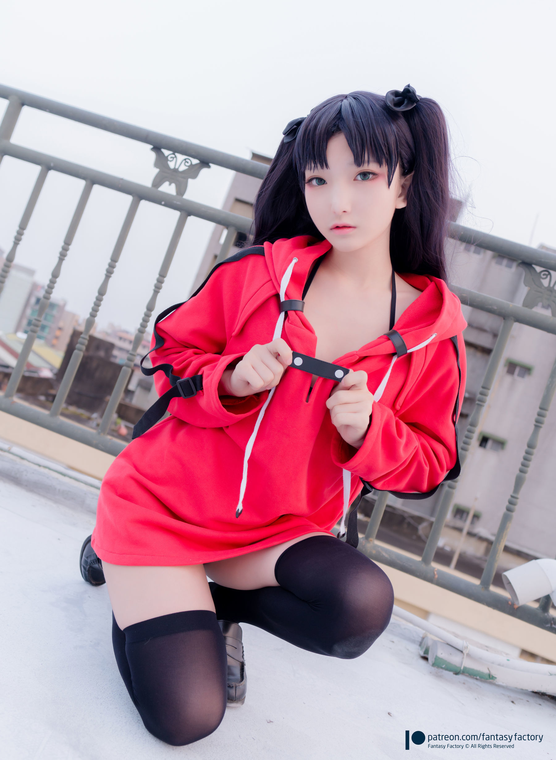 [Fantasy Factory] 小丁Cosplay – 单车少女 黑胶 情趣网衫 Cosplay-第62张