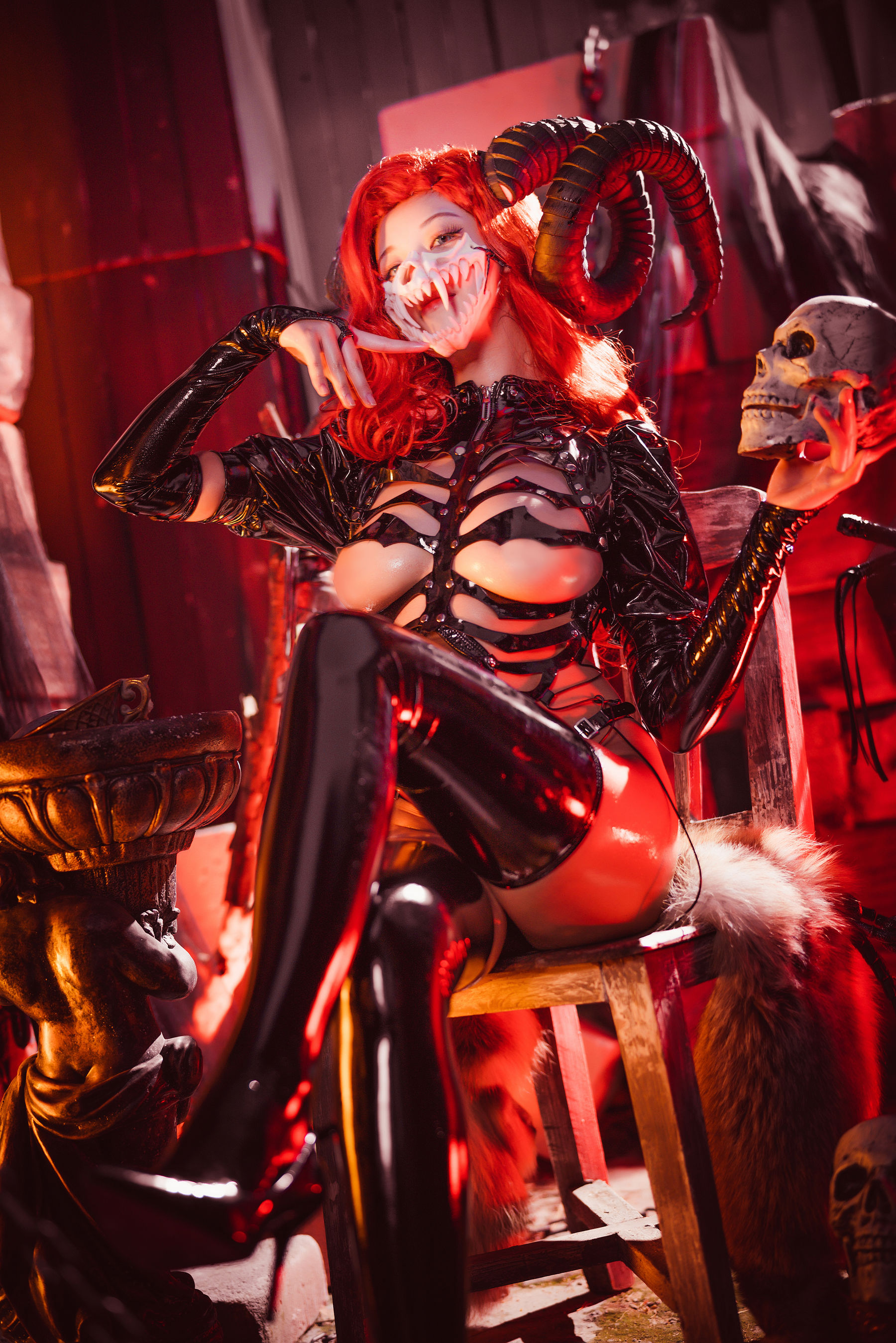萌系小姐姐蜜汁猫裘 – 骸骨 Cosplay-第10张