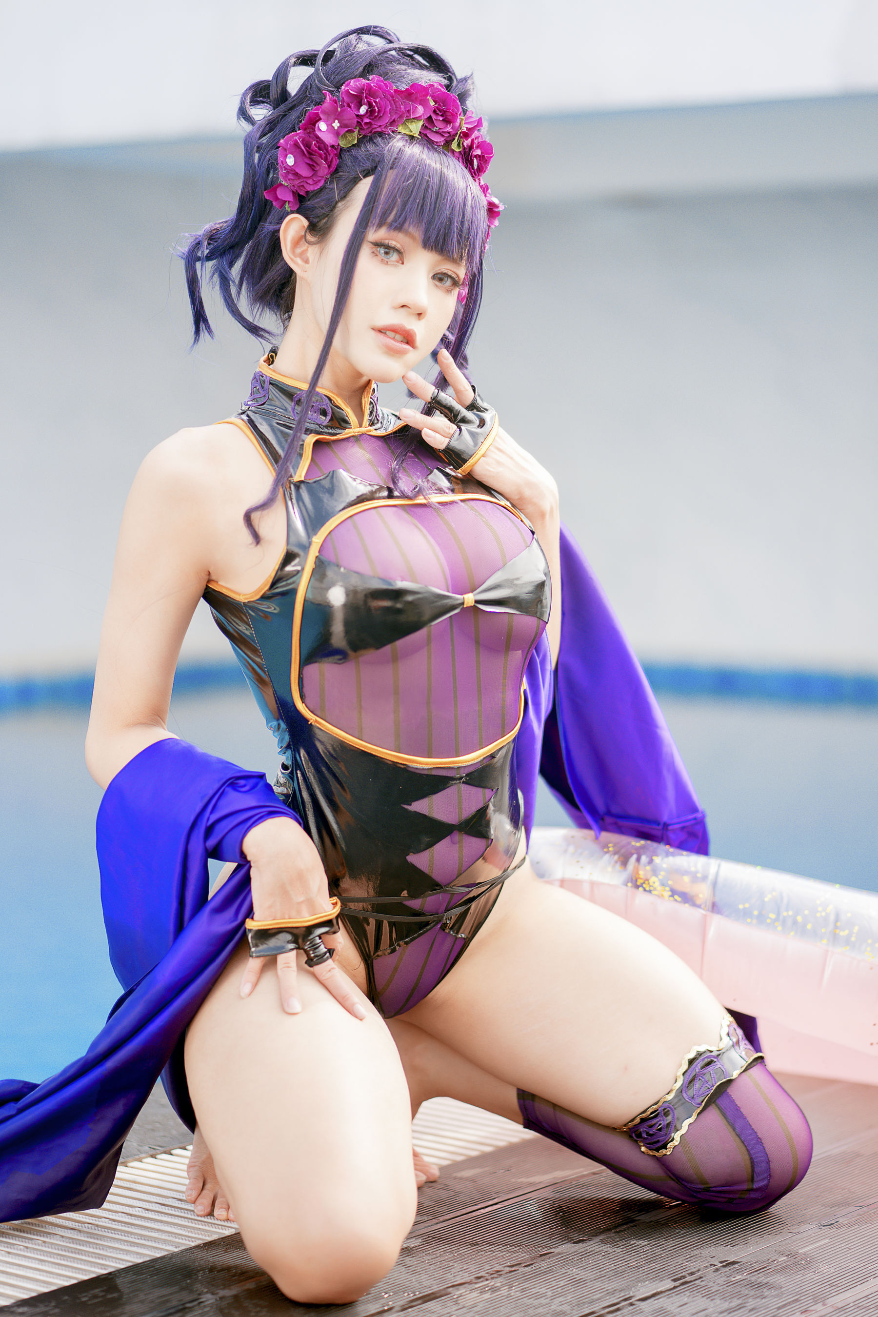 PingPing – 紫式部泳装 Cosplay-第39张