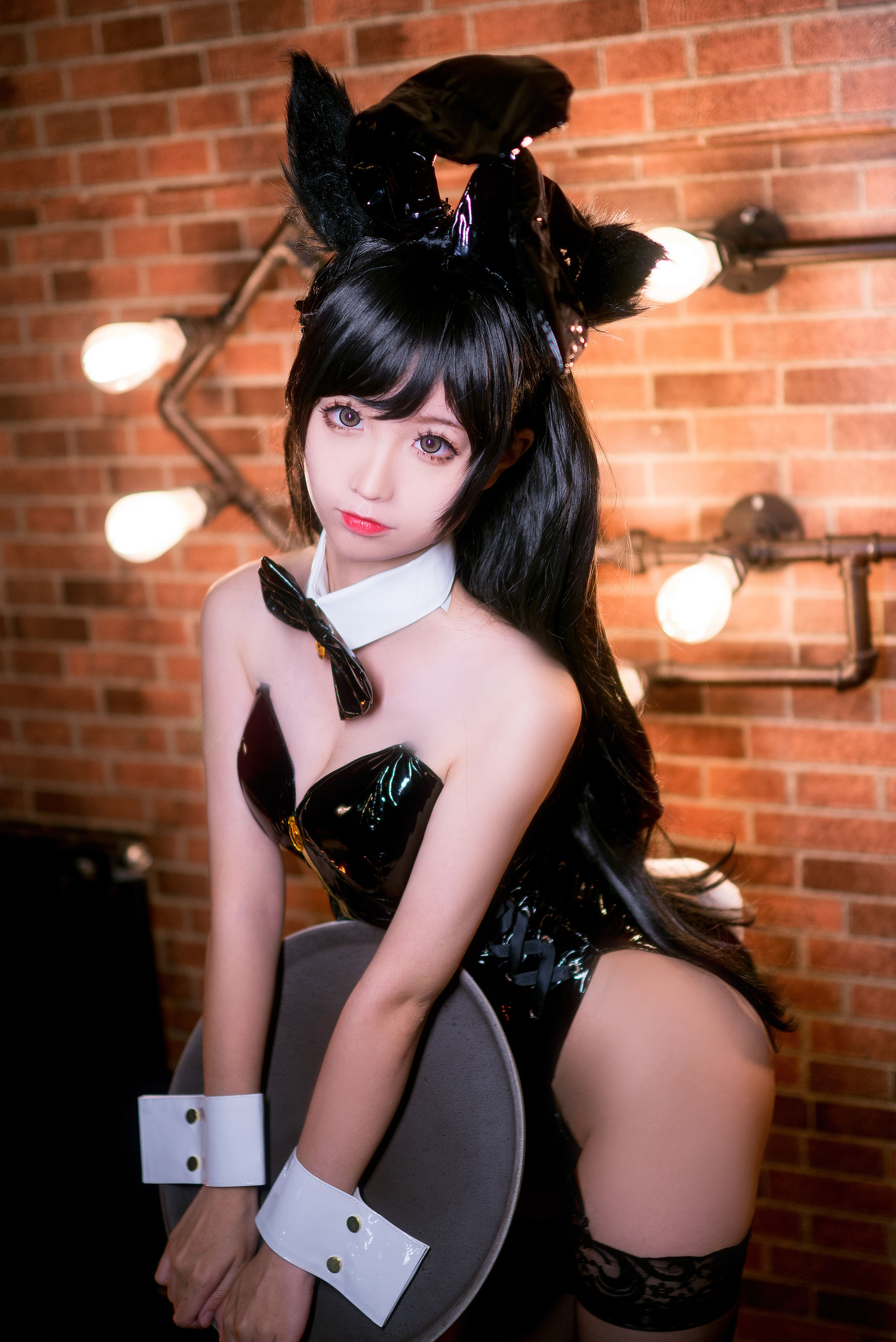 动漫博主蠢沫沫 爱宕兔女郎 Cosplay-第8张
