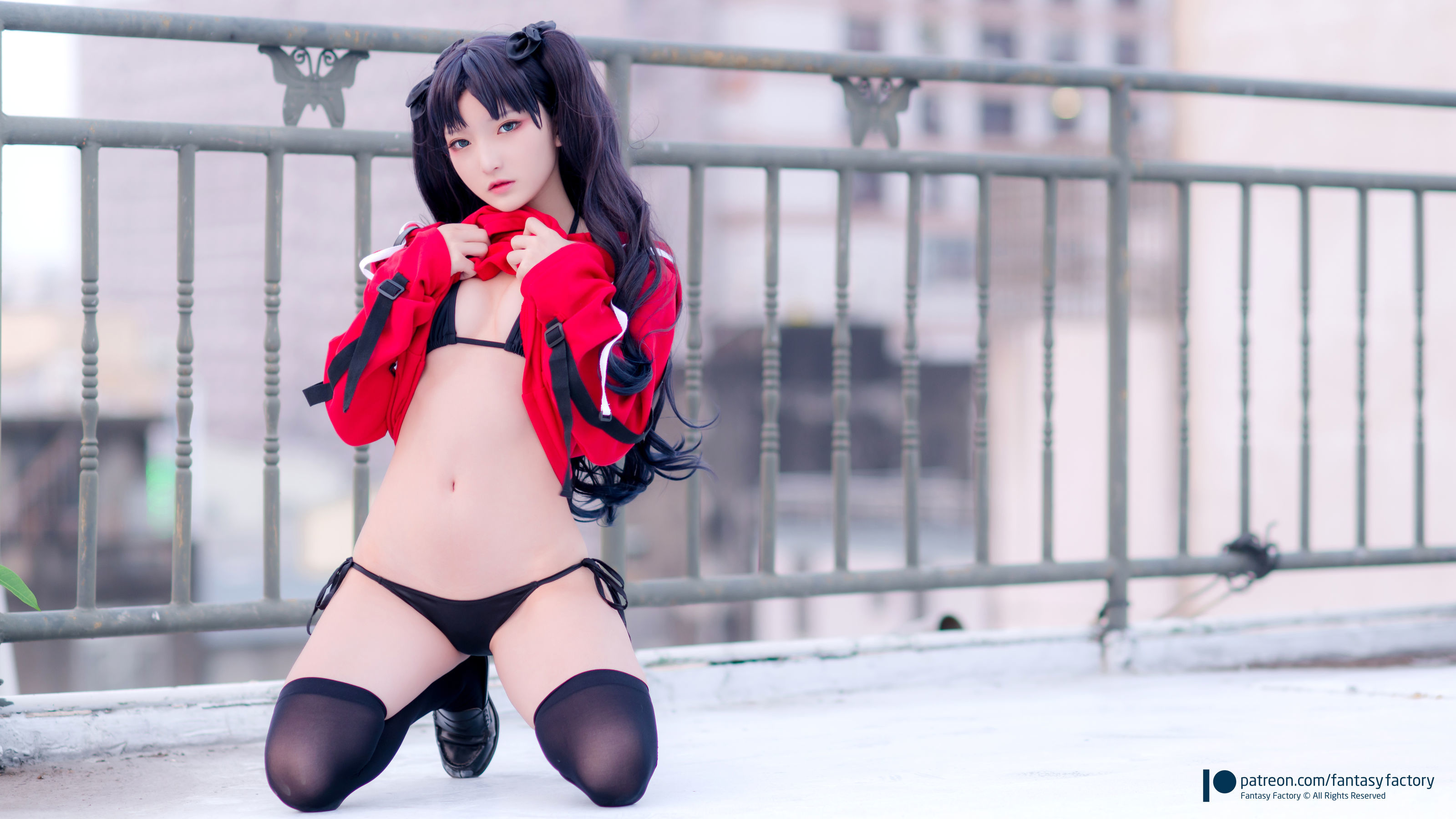 [Fantasy Factory] 小丁Cosplay – 单车少女 黑胶 情趣网衫 Cosplay-第78张