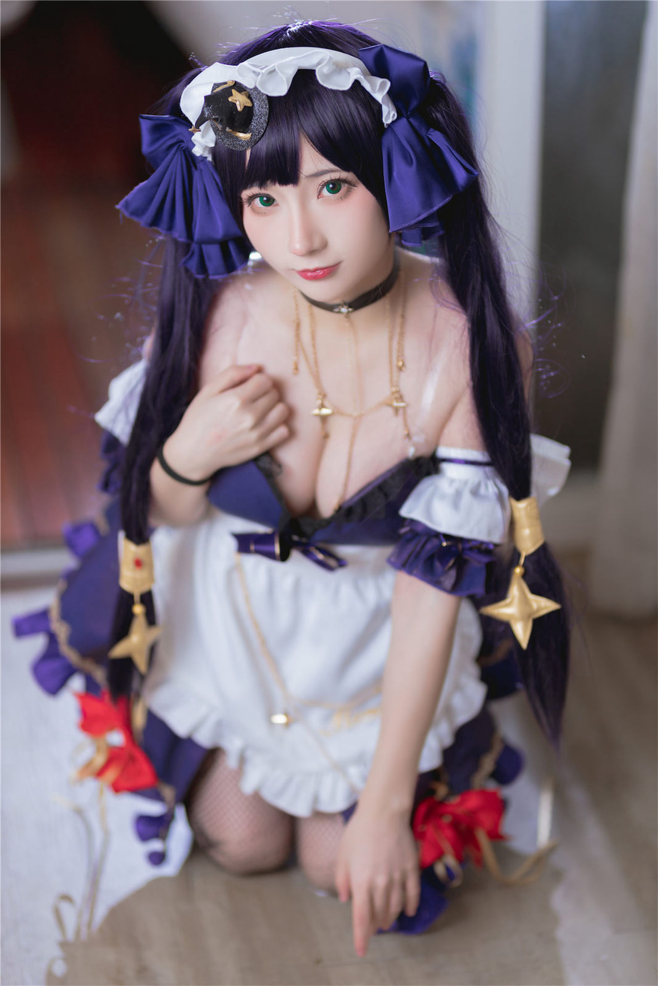 是三不是世w – 原神莫娜女仆 Cosplay-第1张